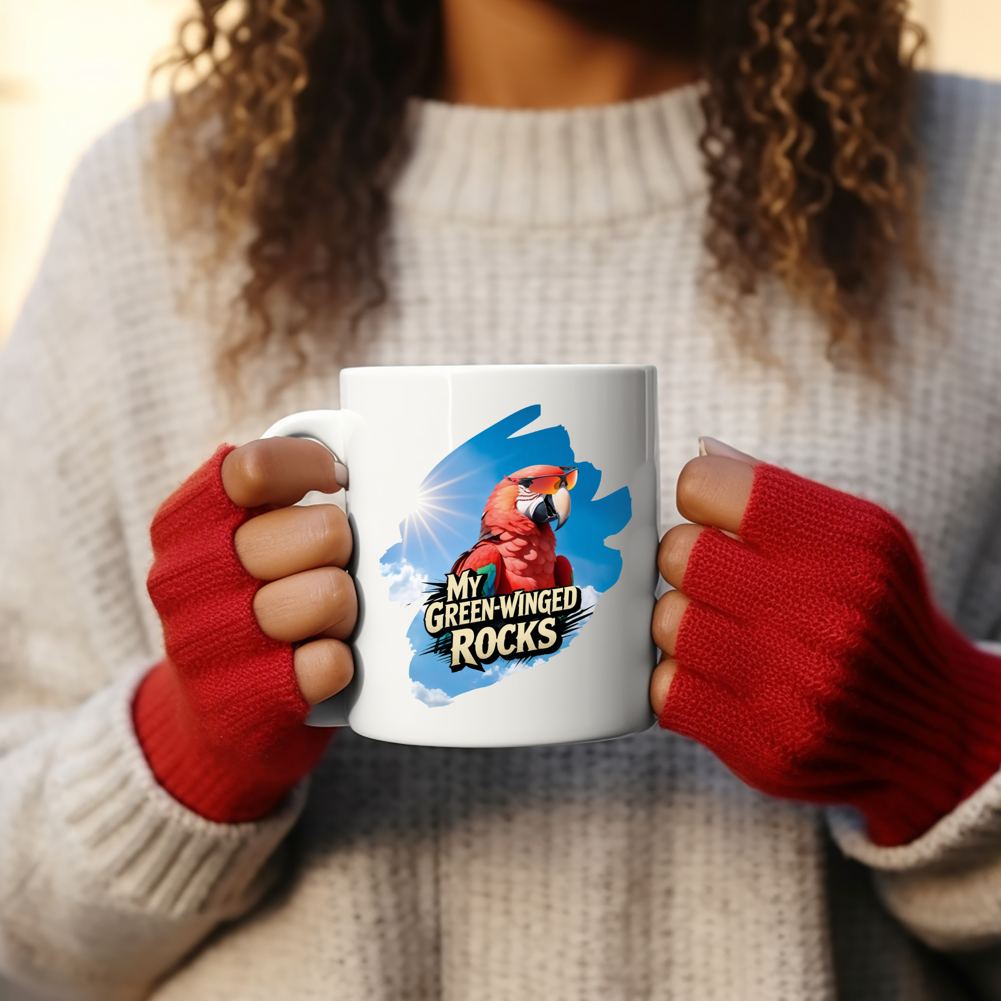 My Green-Winged Macaw Rocks Mug
