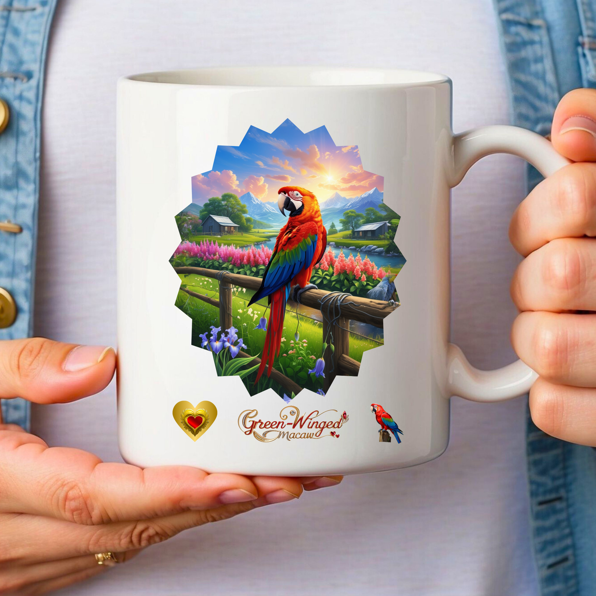 Green-Winged Macaw Nature Mug