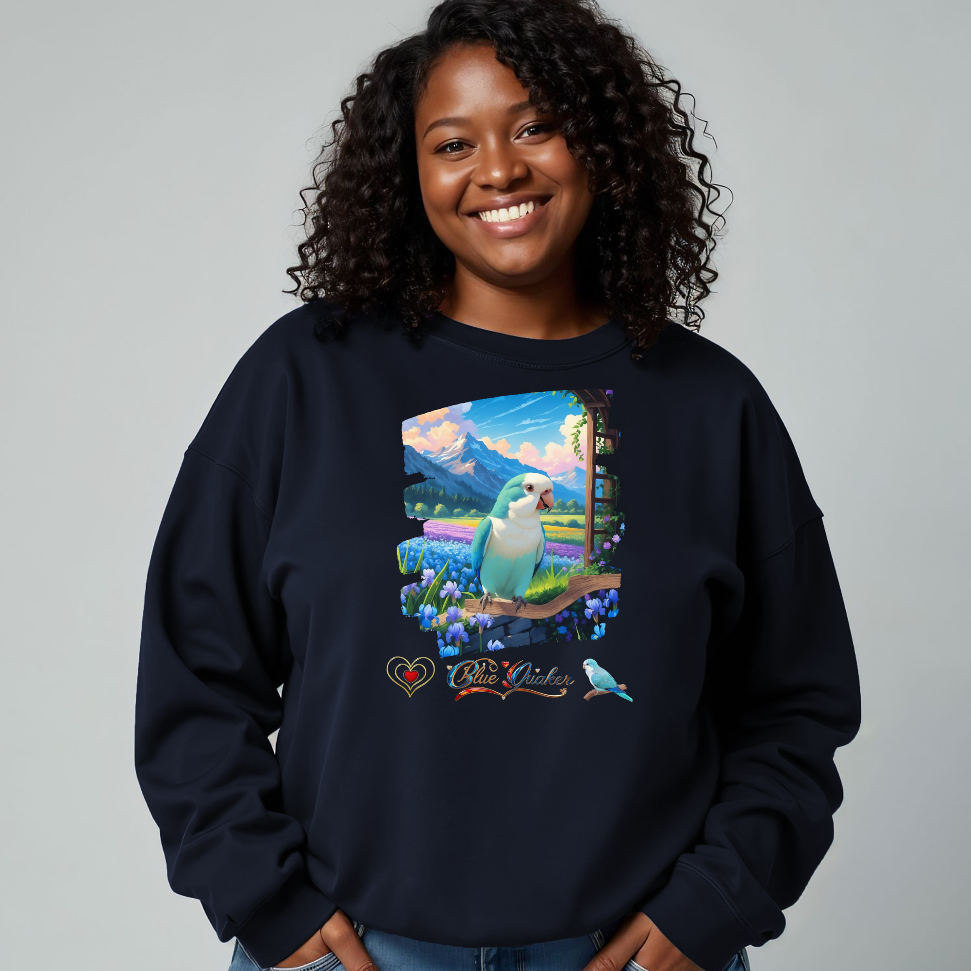 Blue Quaker Landscape Sweatshirt