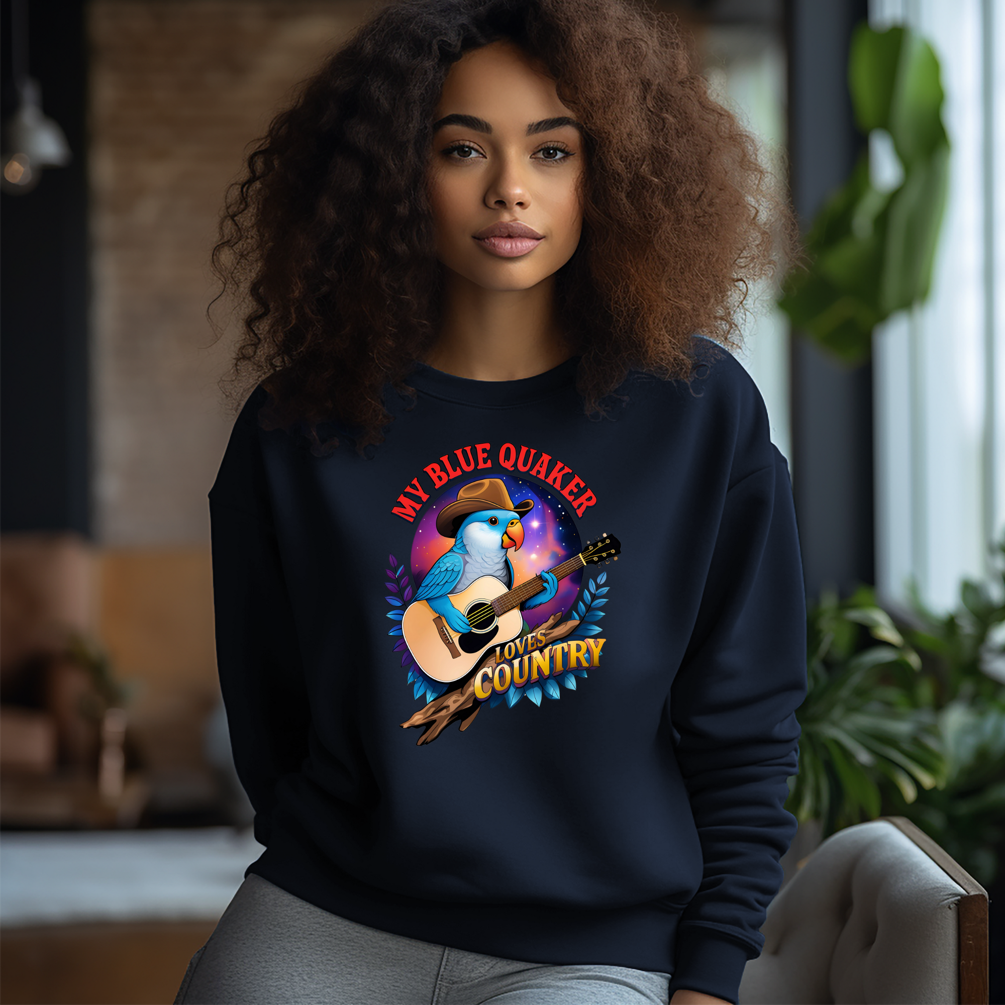 Blue Quaker Loves Country Sweatshirt