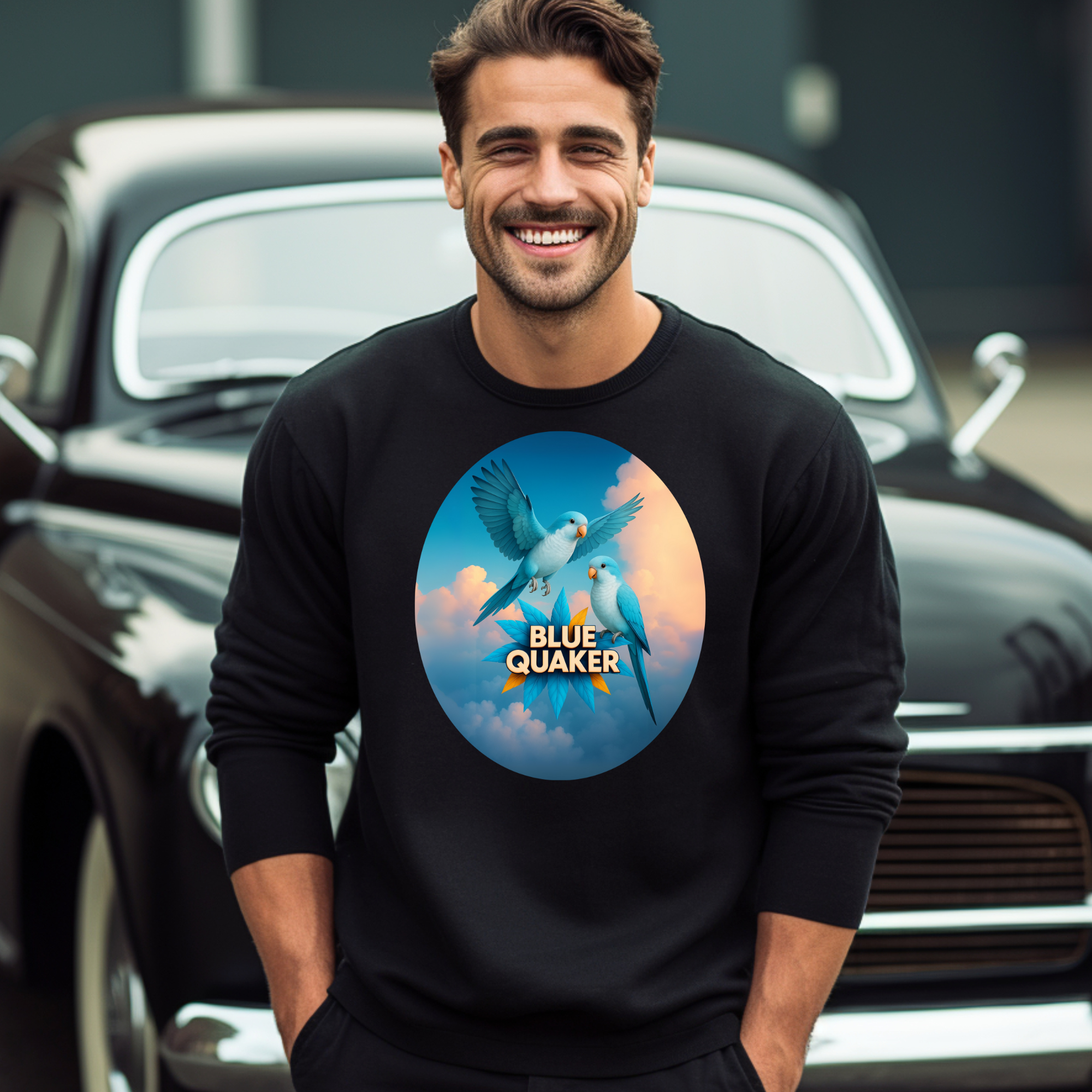 Blue Quaker Sweatshirt