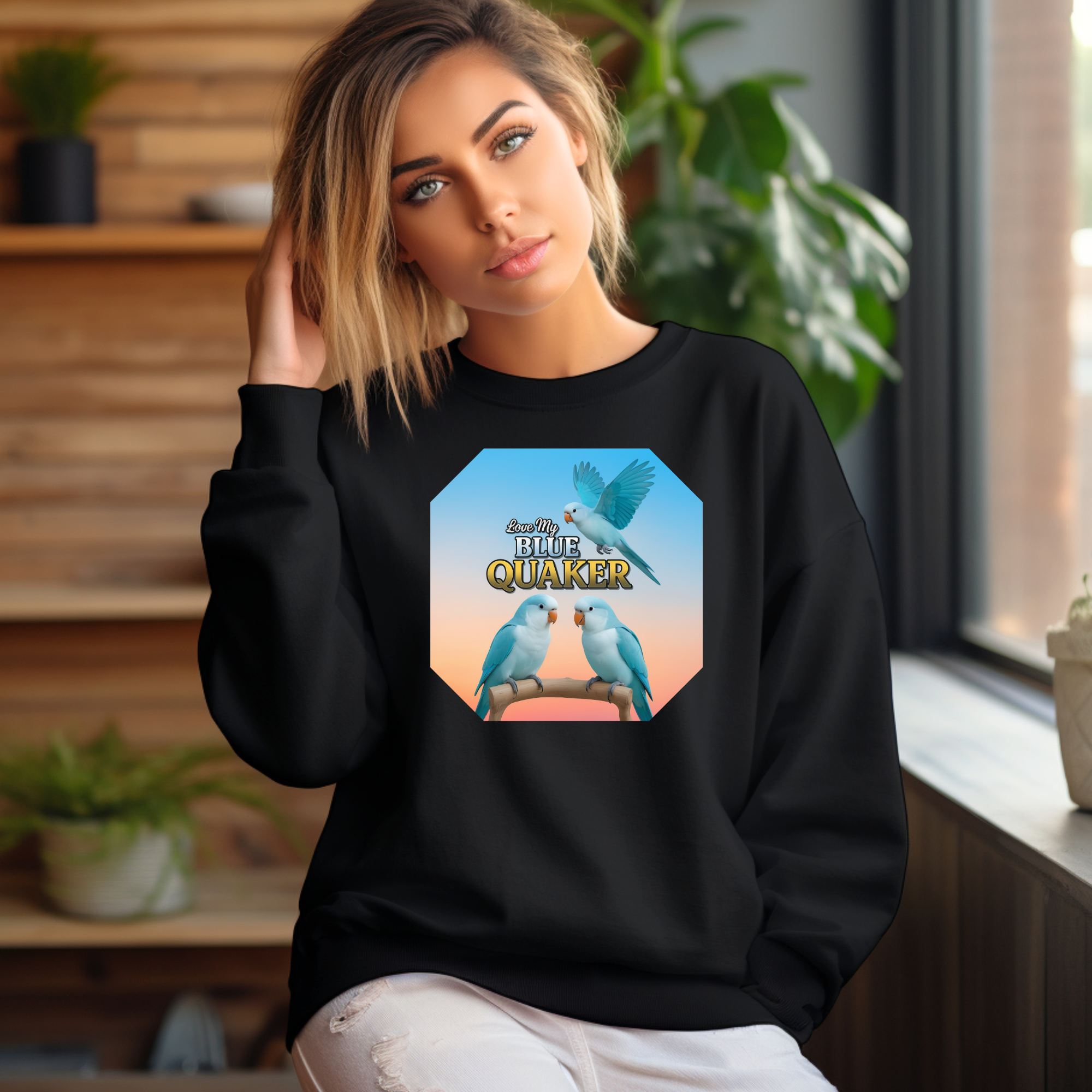 Love My Blue Quaker Sweatshirt