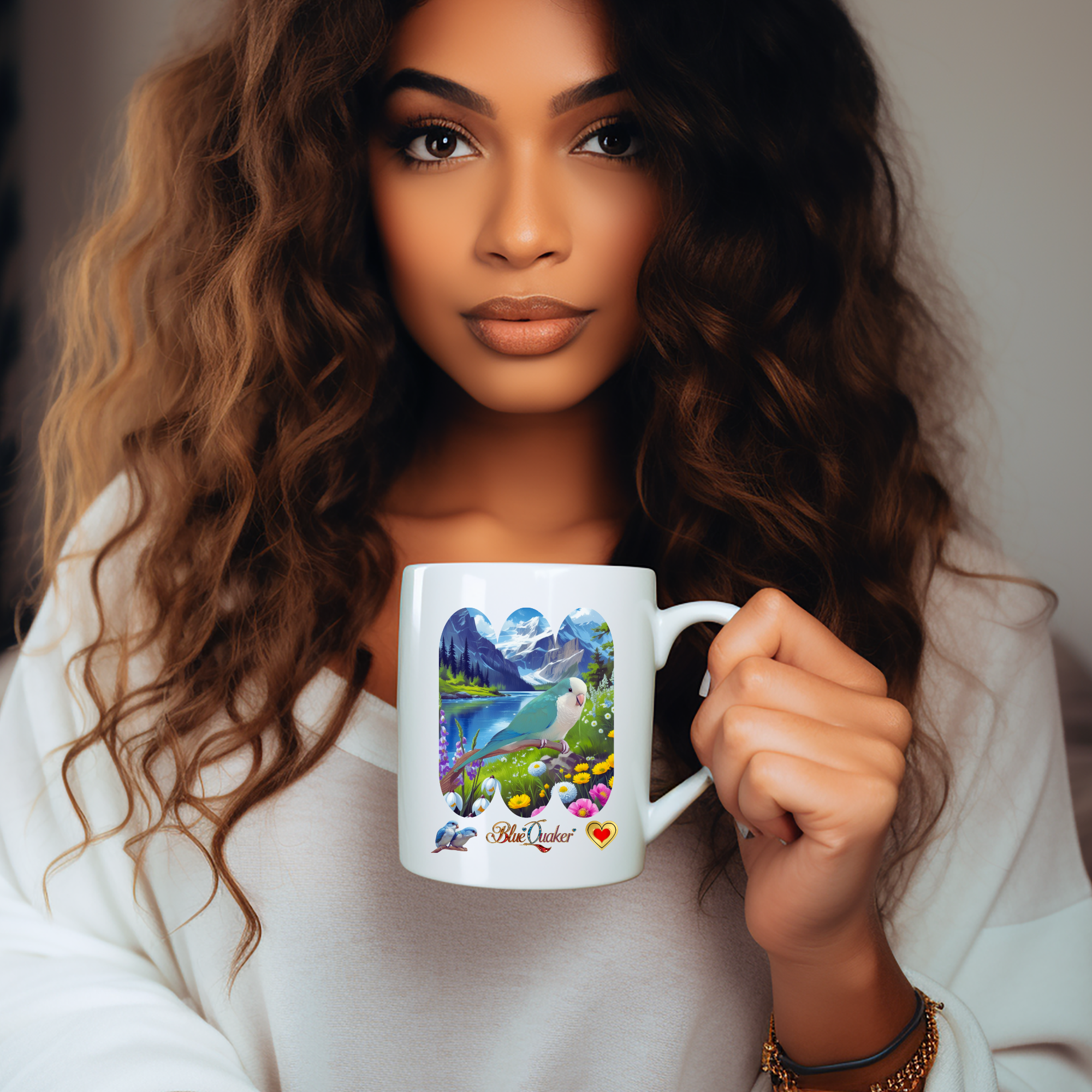 Blue Quaker Mountain Lake Mug