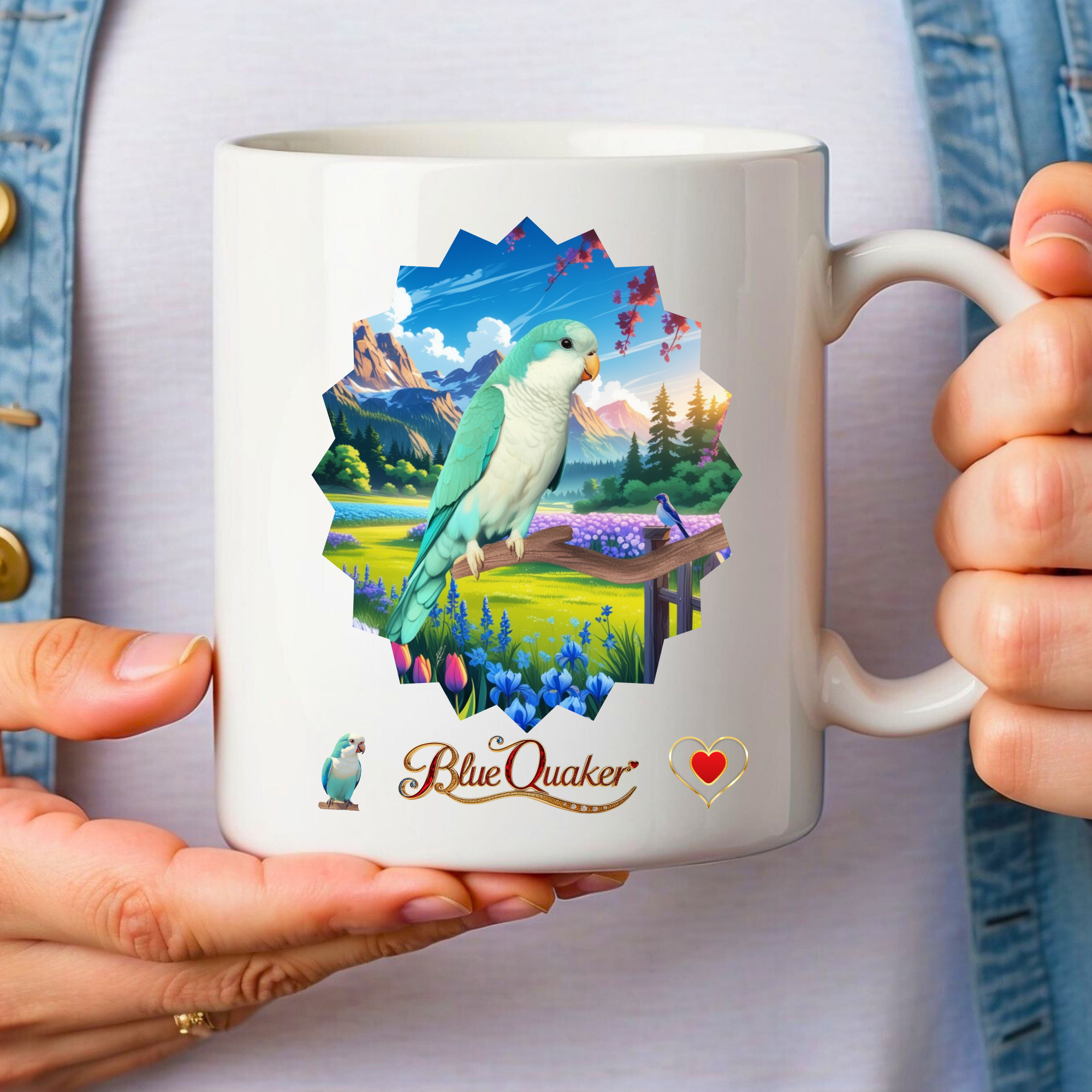 Blue Quaker Mountain Scenic Mug