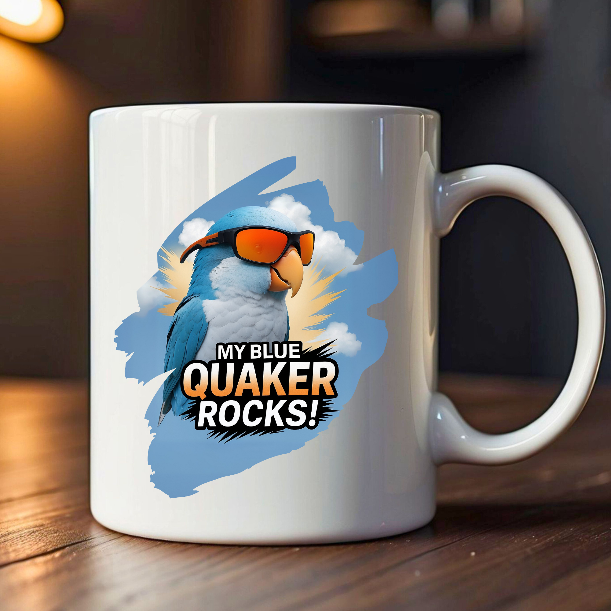 Blue Quaker Rocks Mug