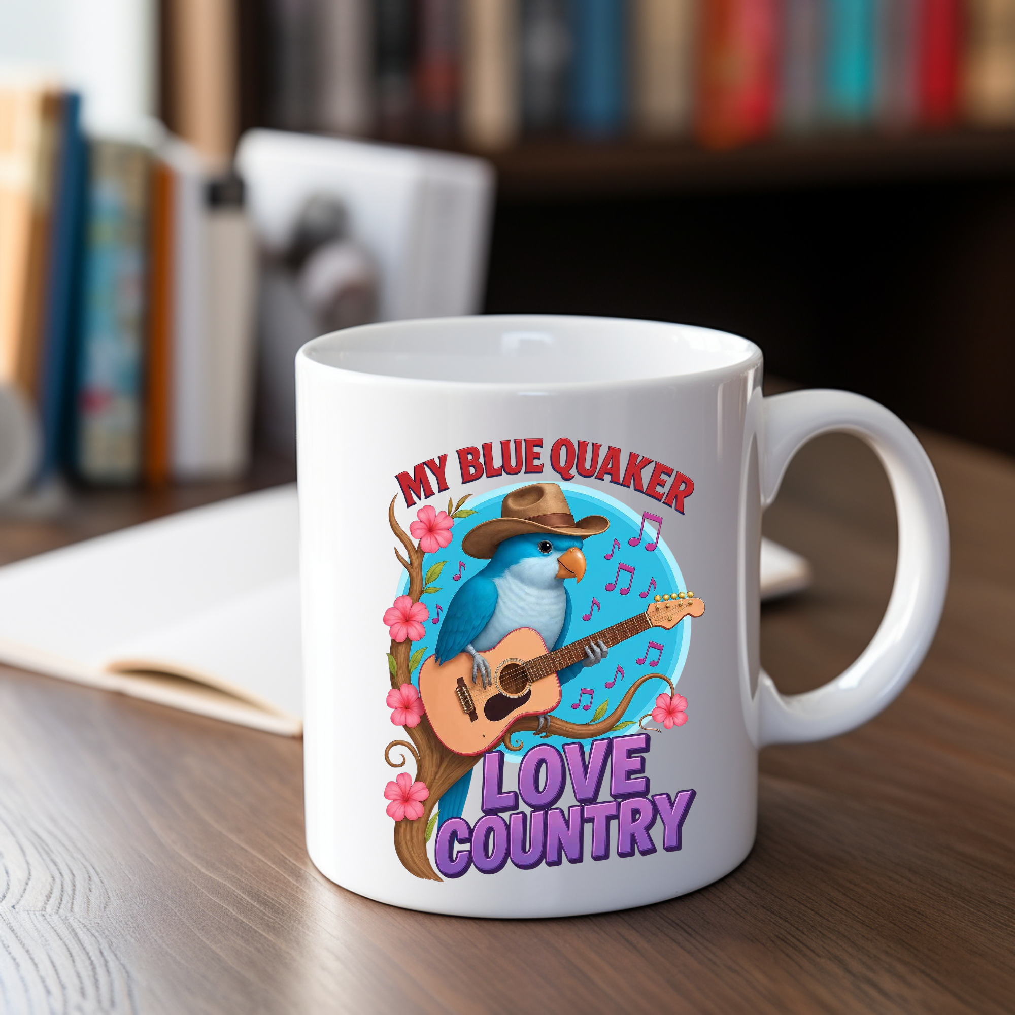 Blue Quaker Loves Country Mug