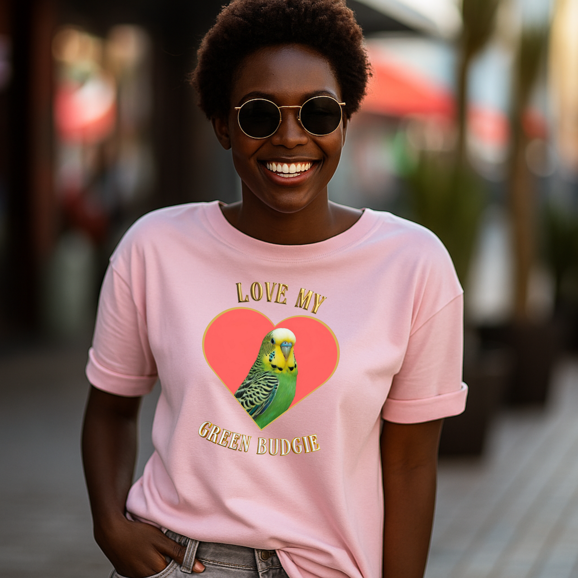 Green Budgie T-Shirt