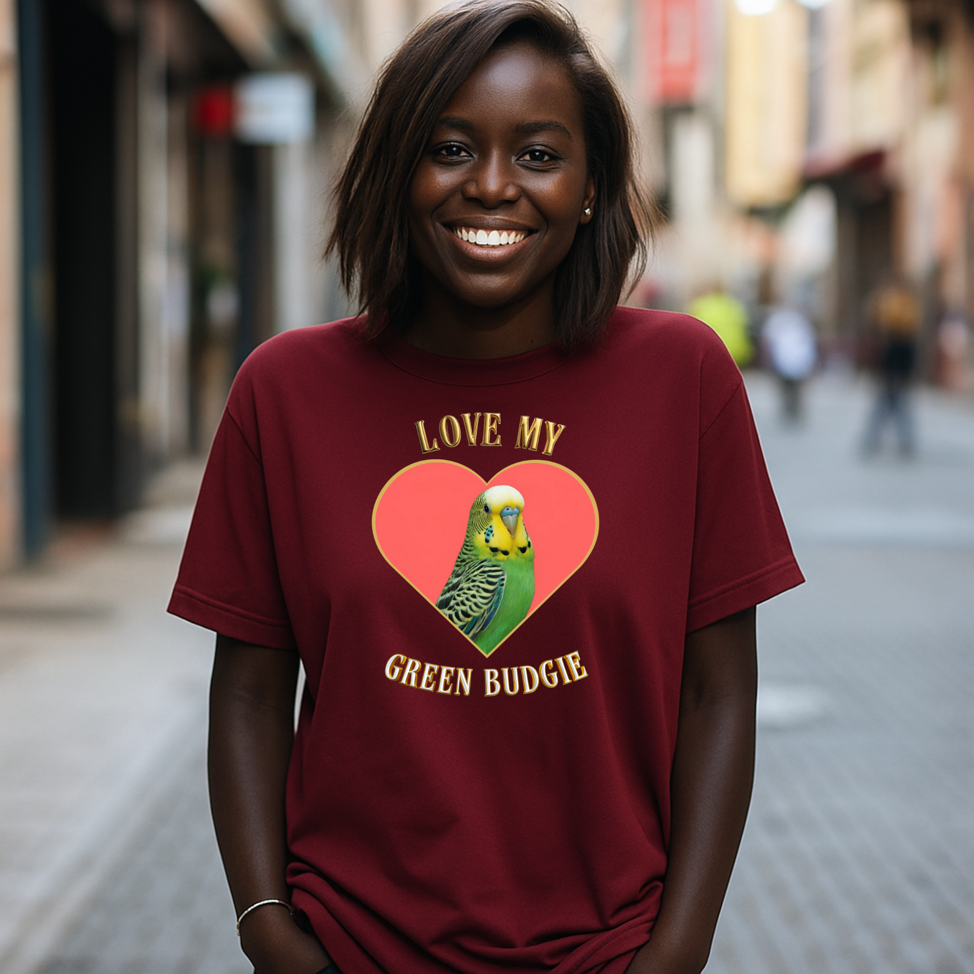 Green Budgie T-Shirt