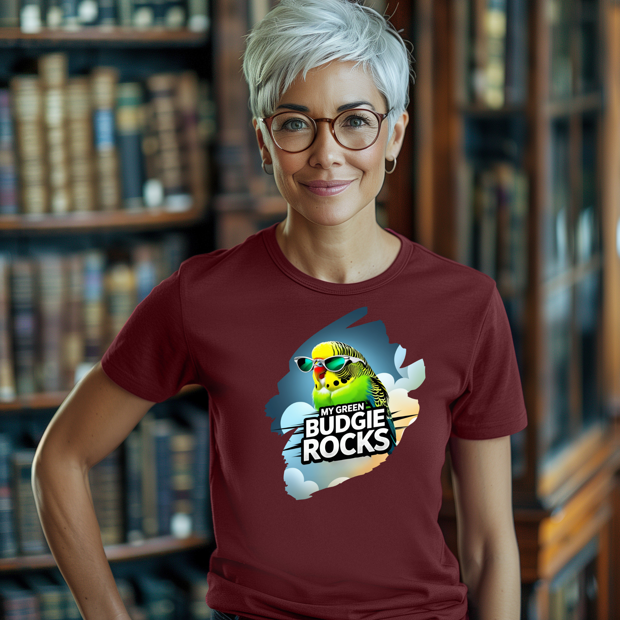 My Green Budgie Rocks T-Shirt