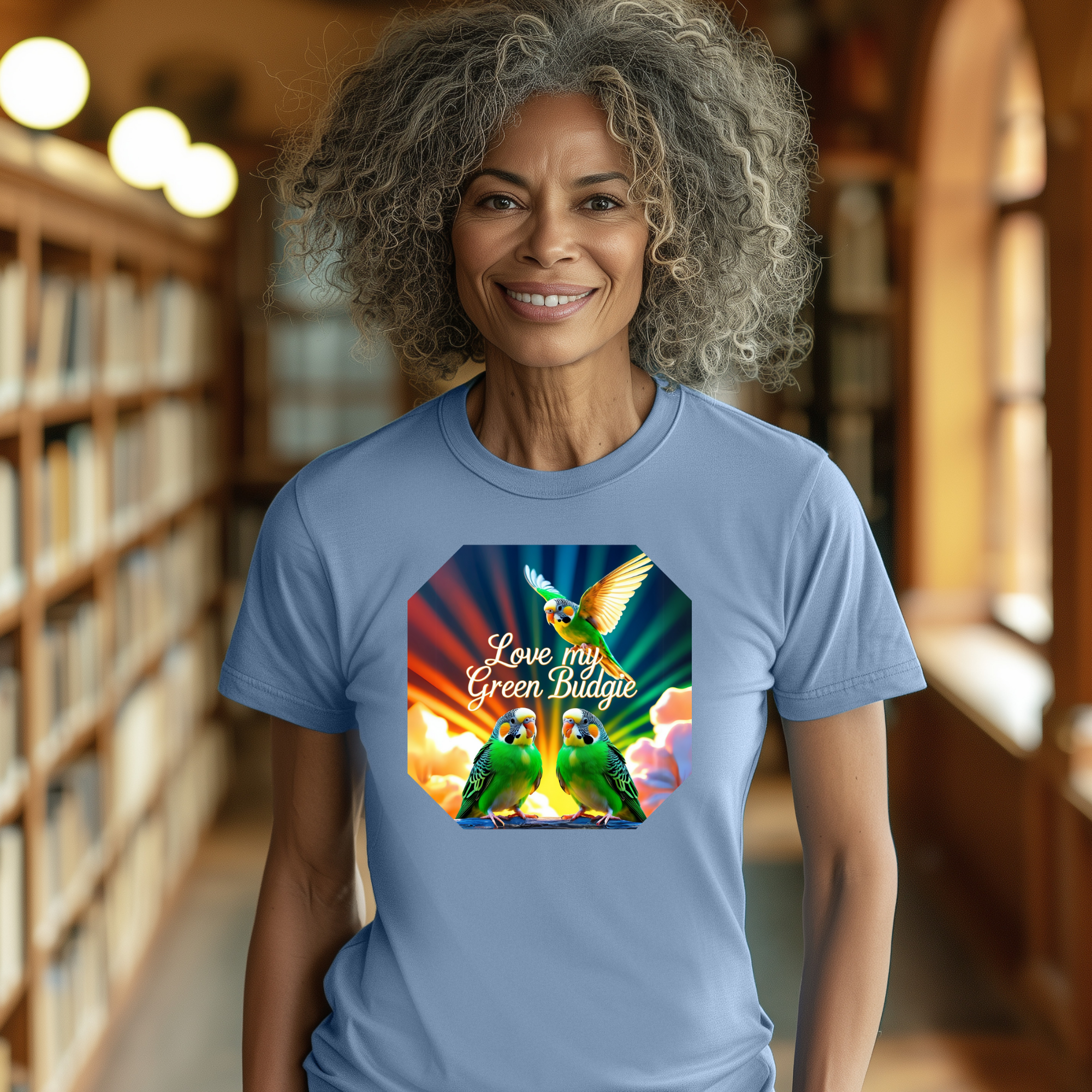 Love My Green Budgie T-Shirt