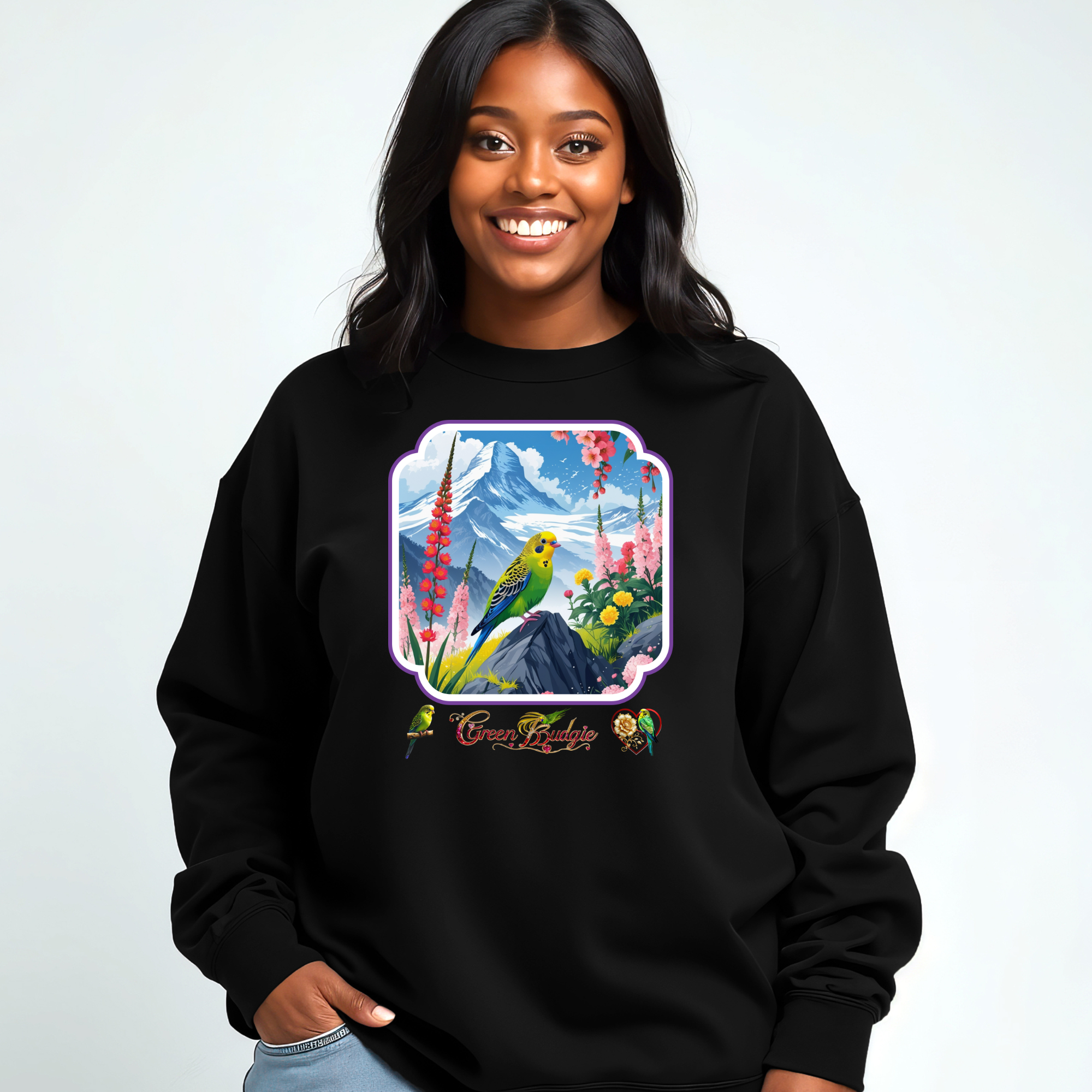 Mountain Green Budgie Sweatshirt
