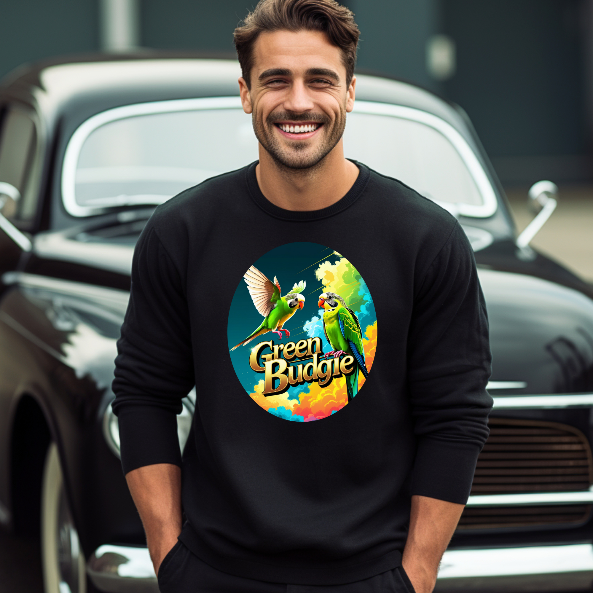 Green Budgie Sweatshirt