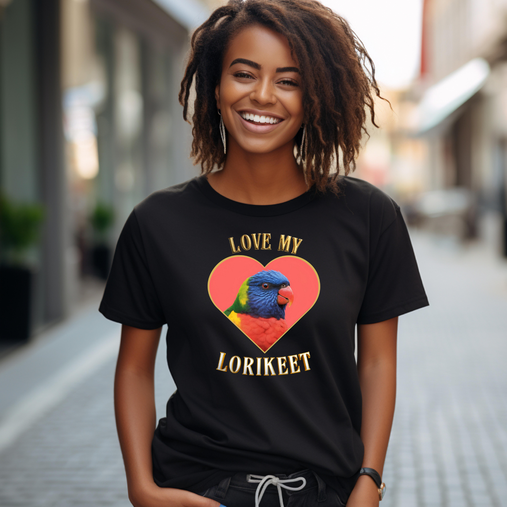 Love My Lorikeet Heart T-Shirt