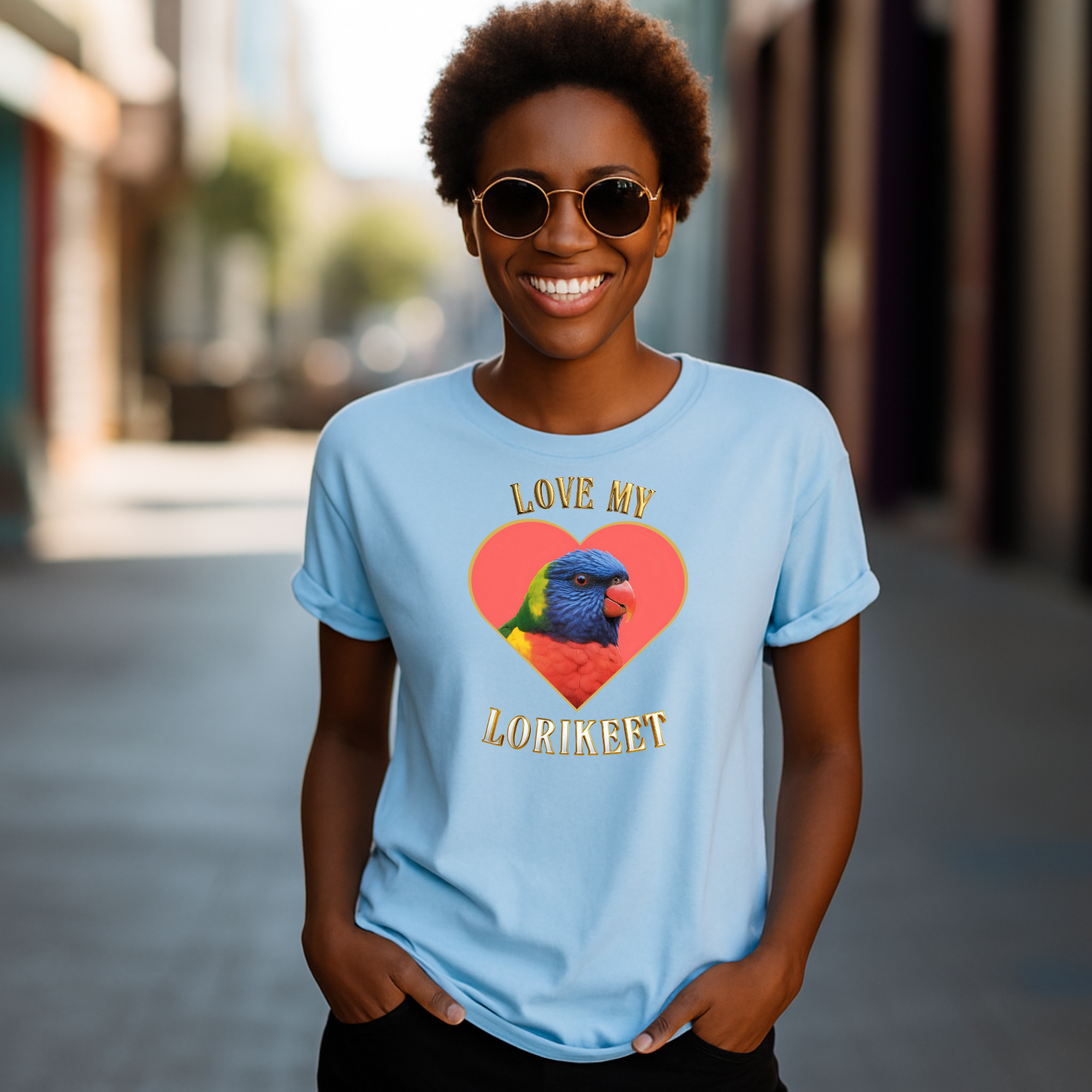 Love My Lorikeet Heart T-Shirt
