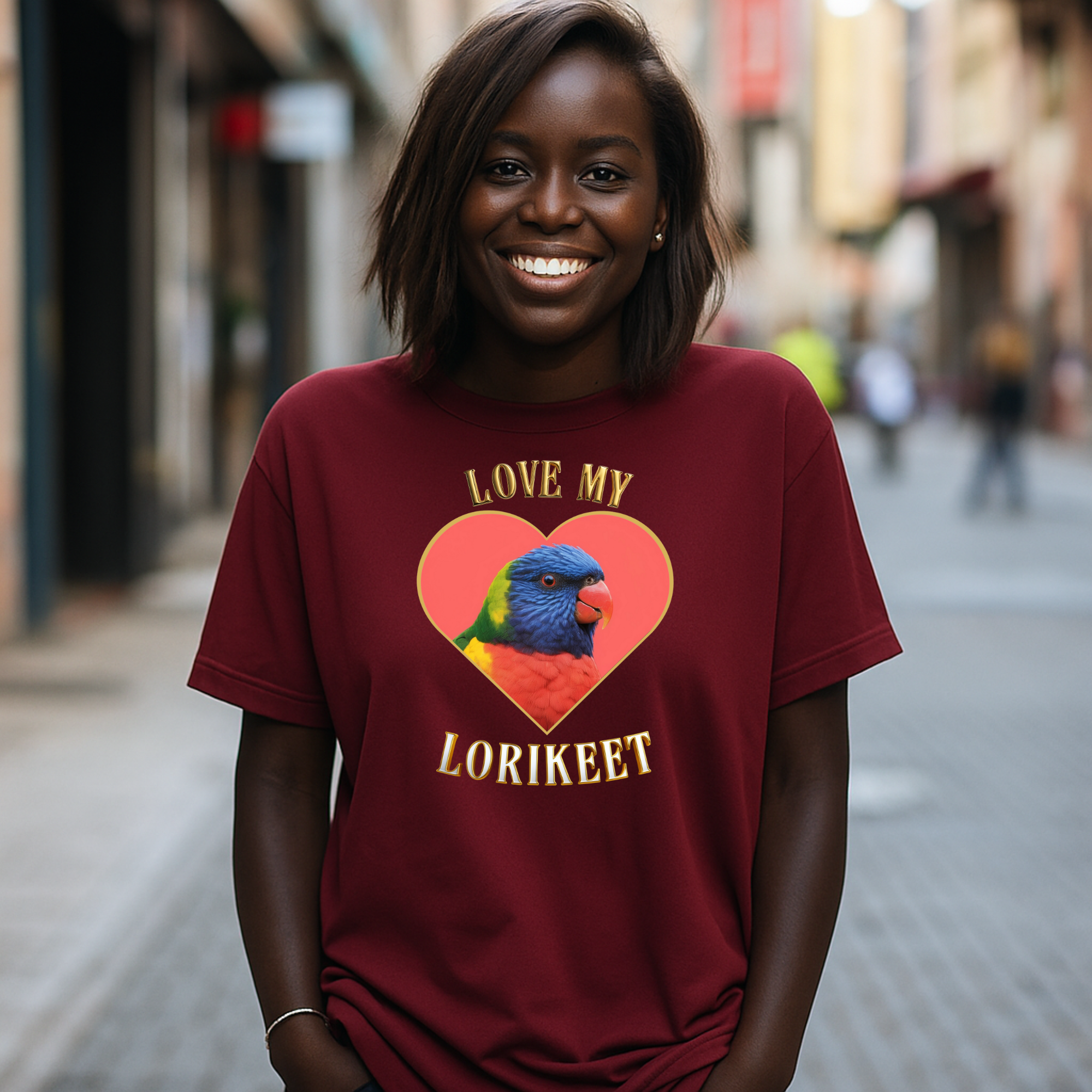 Love My Lorikeet Heart T-Shirt