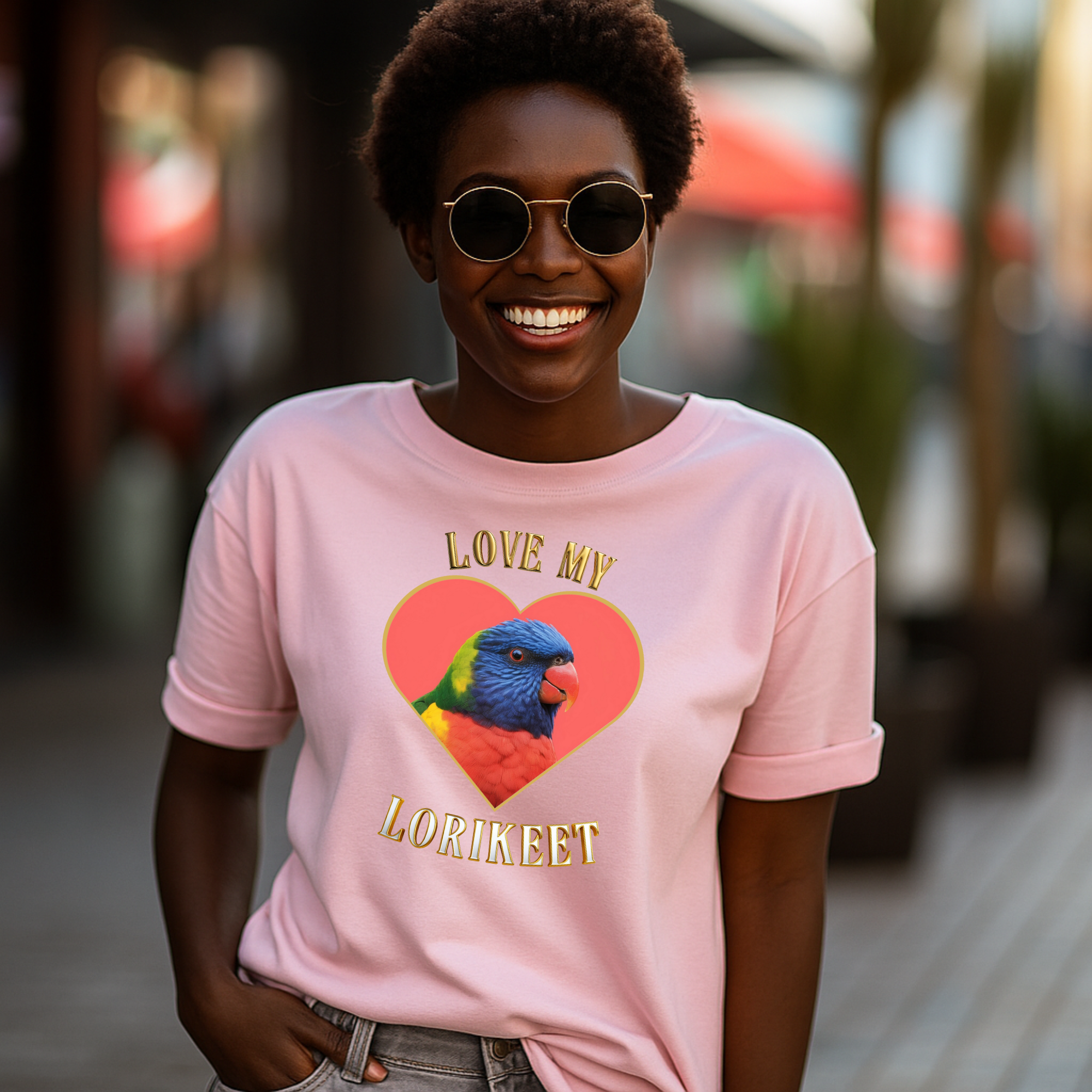 Love My Lorikeet Heart T-Shirt