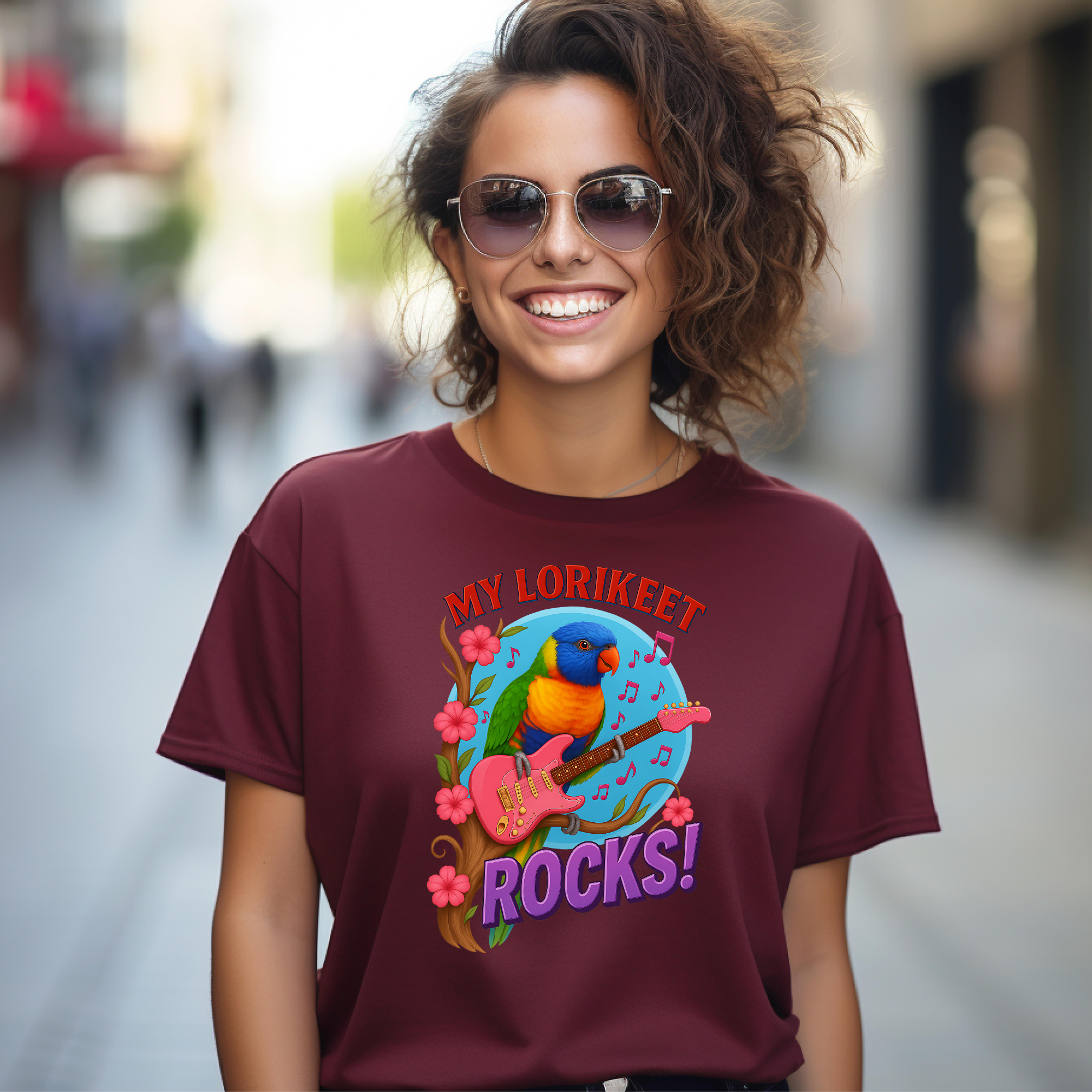 My Lorikeet Rocks Music T‑Shirt
