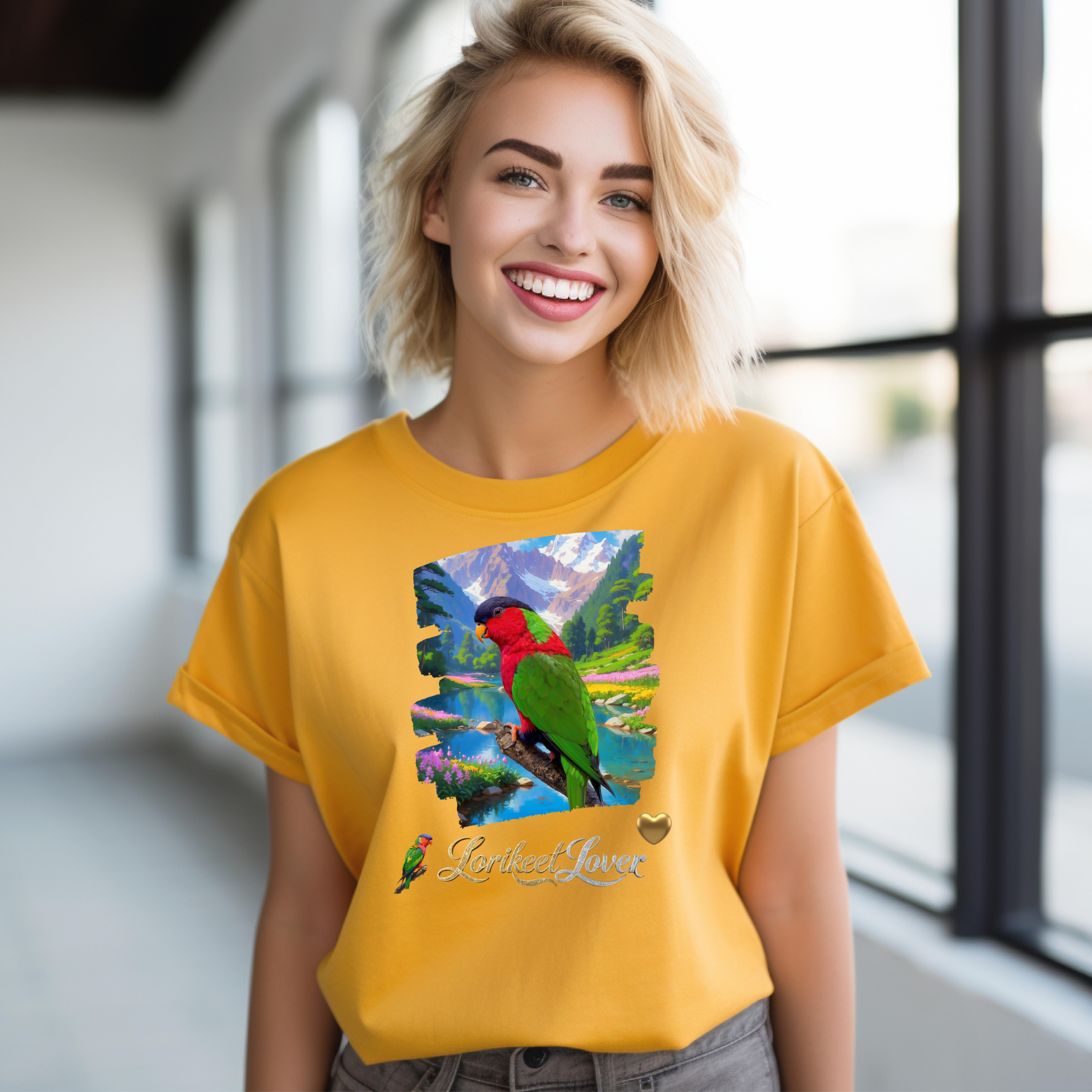 Red Green Lorikeet Lover T-Shirt