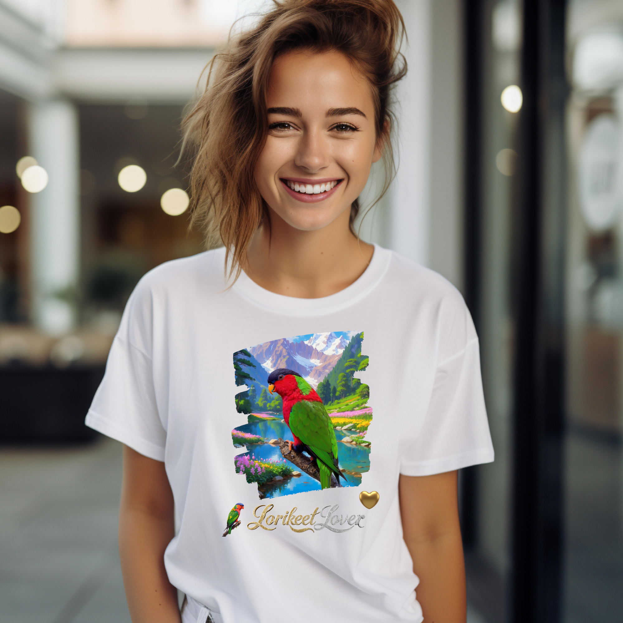 Red Green Lorikeet Lover T-Shirt