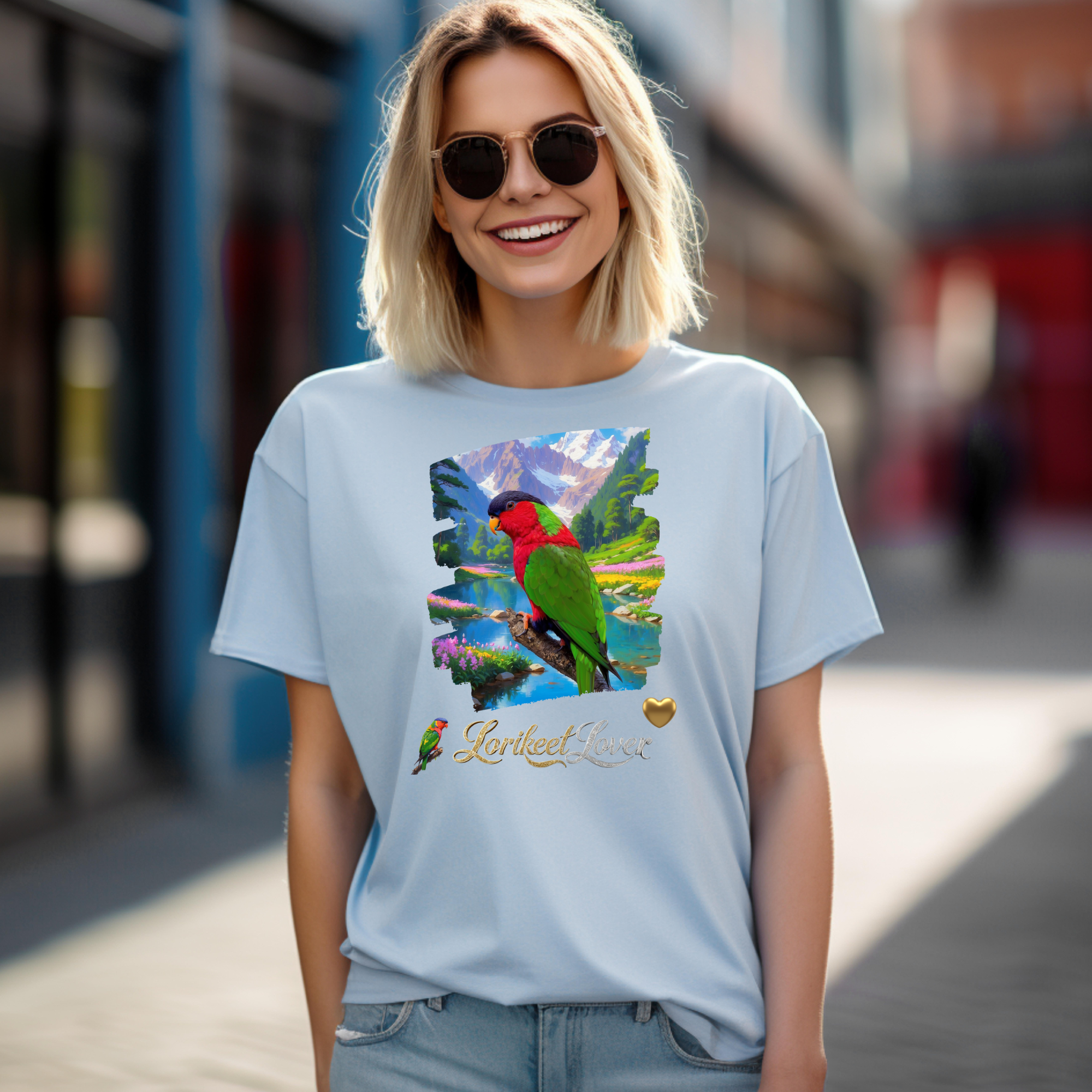 Red Green Lorikeet Lover T-Shirt