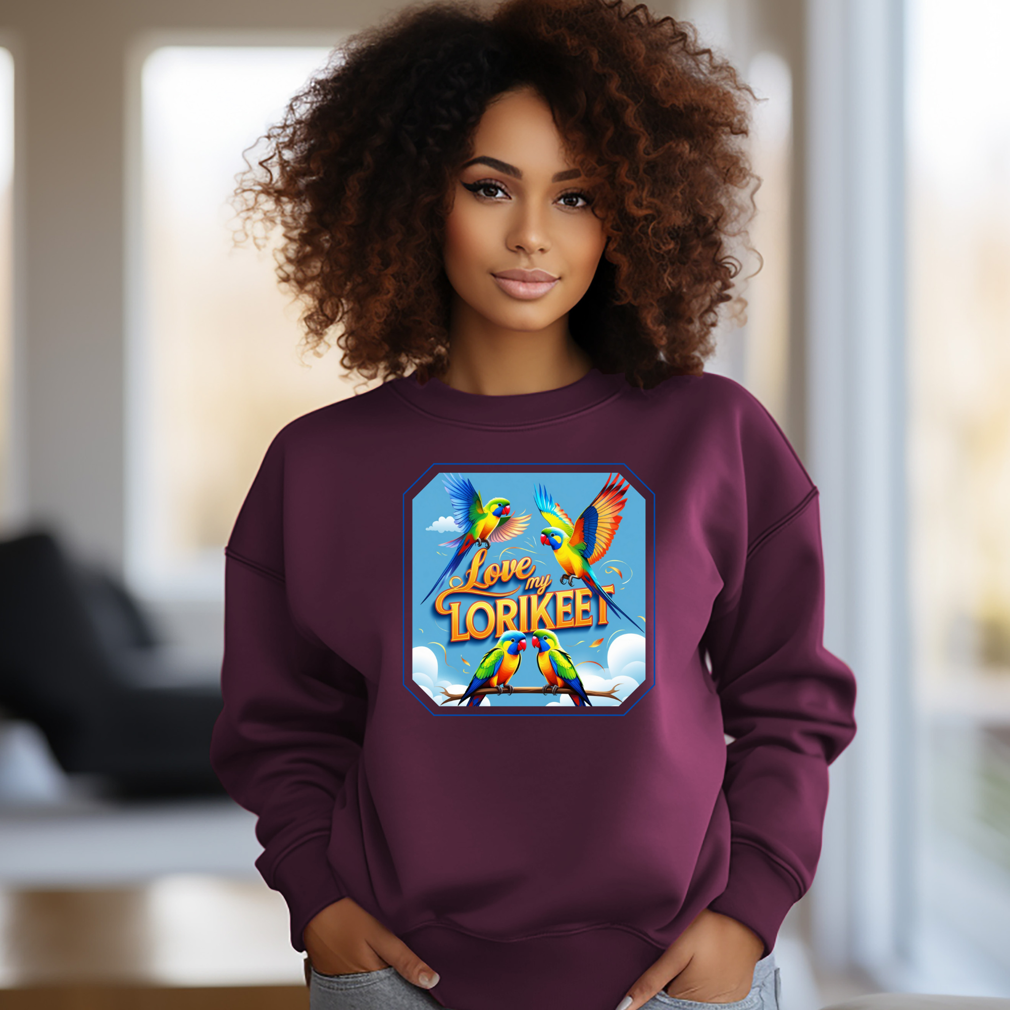 Love My Lorikeet Parrot Sweatshirt