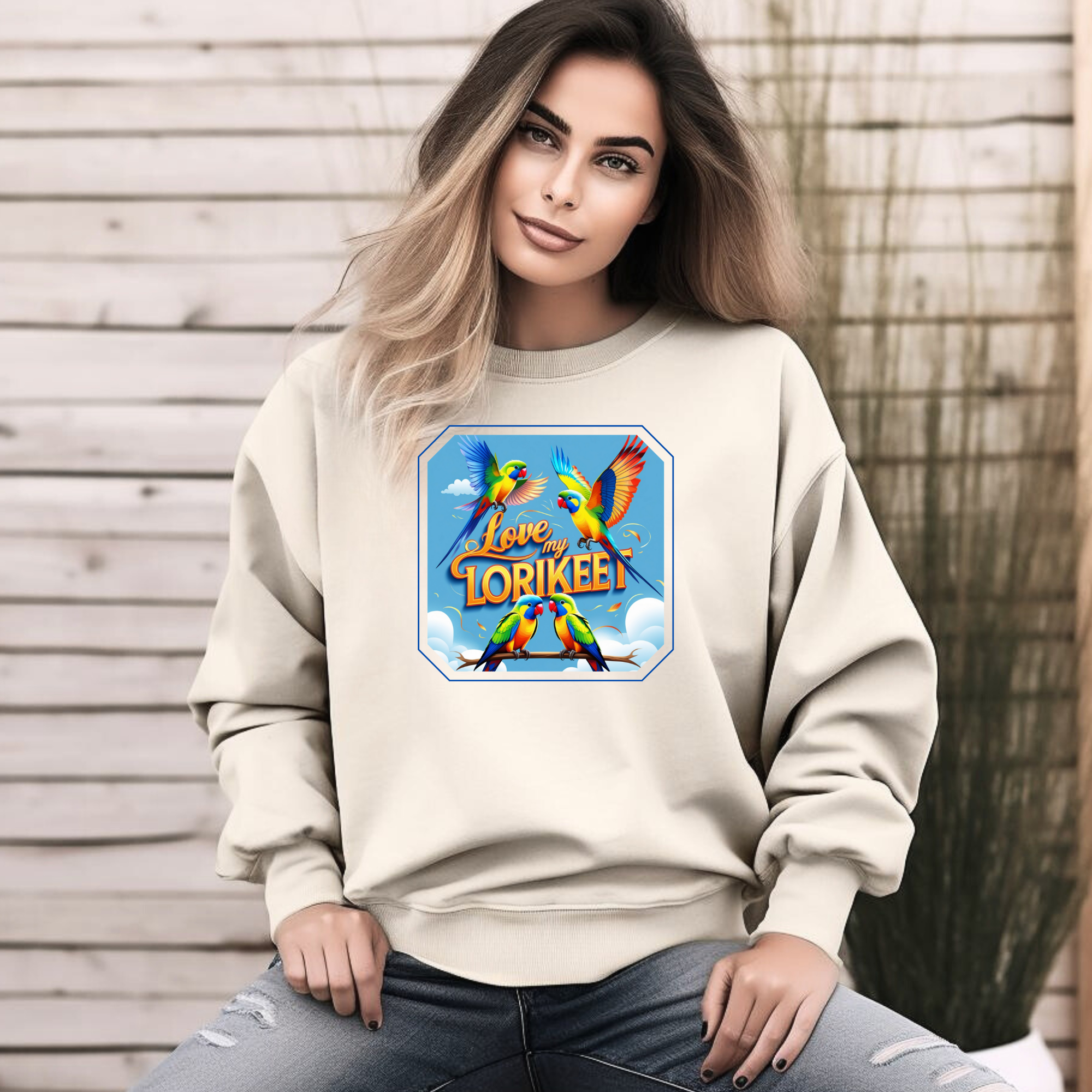 Love My Lorikeet Parrot Sweatshirt