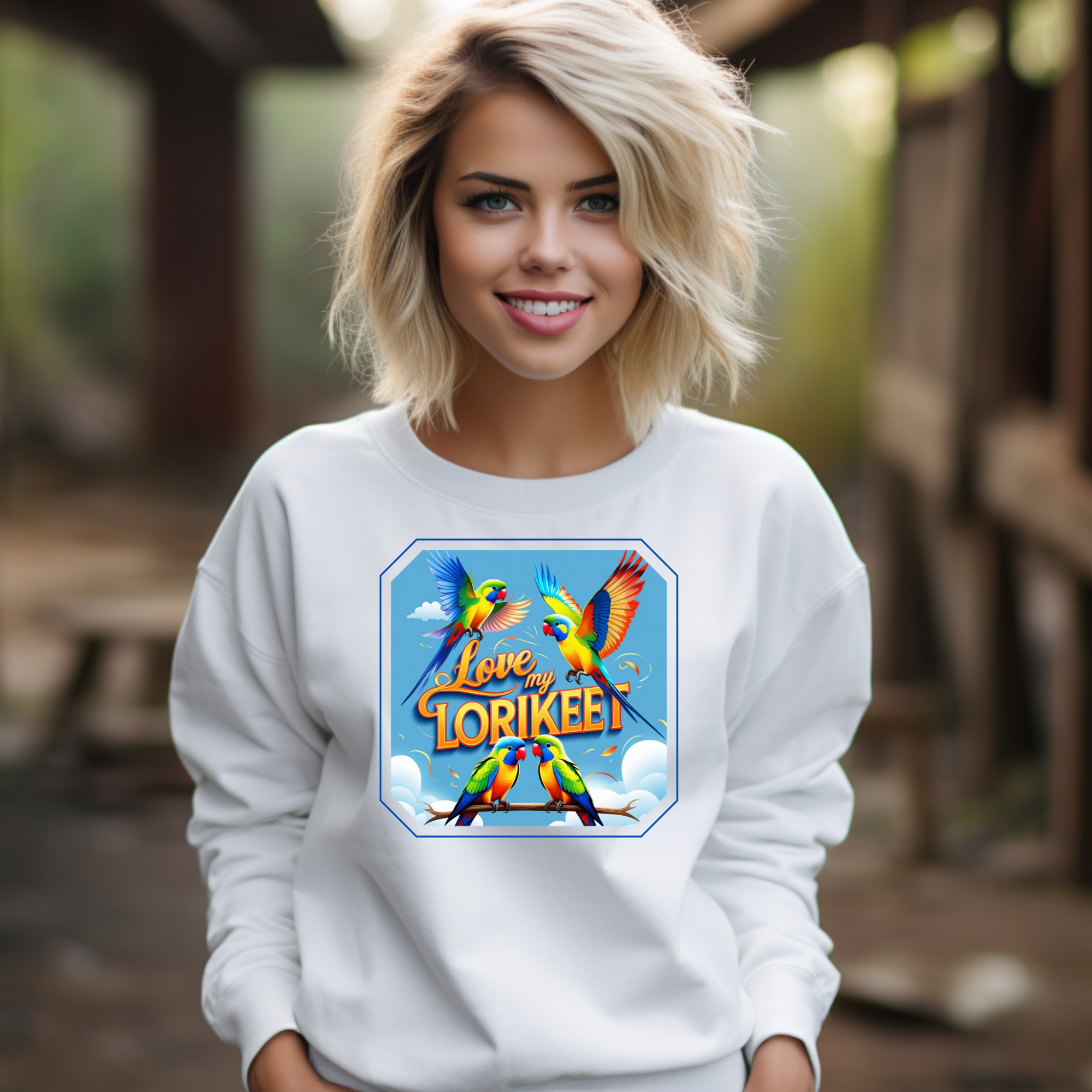 Love My Lorikeet Parrot Sweatshirt