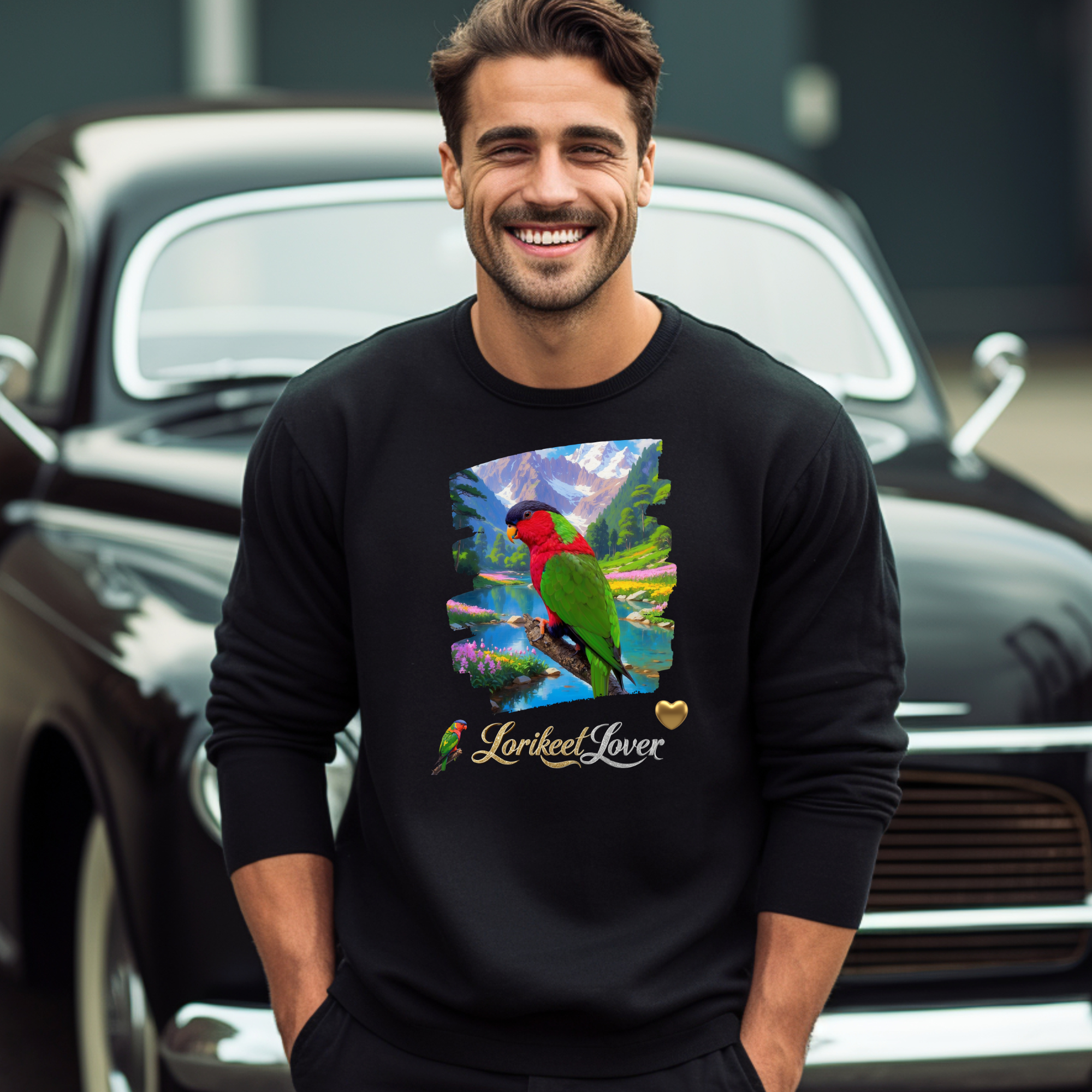 Red Green Lorikeet Lover Sweatshirt