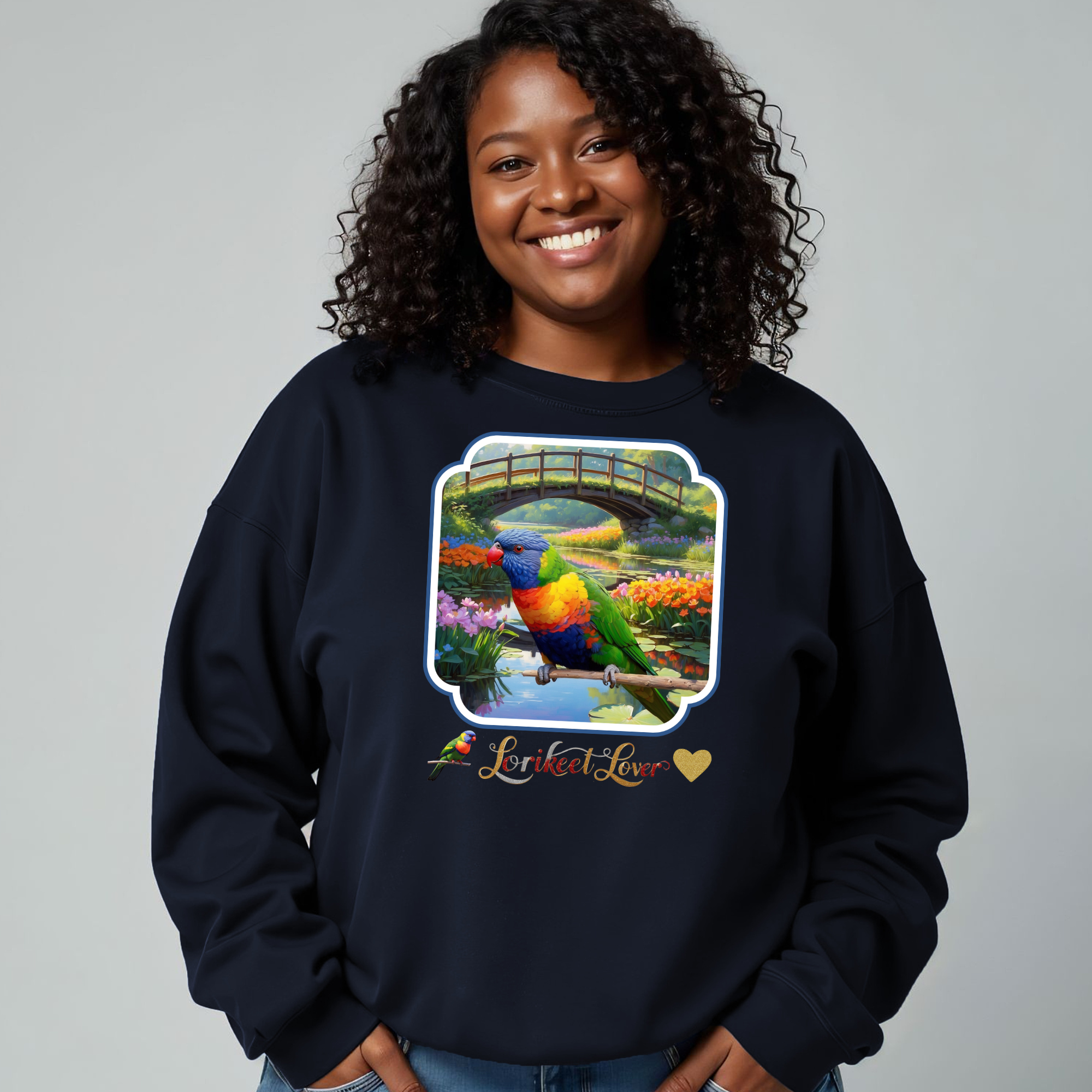Lorikeet Lover Bridge Scenic Sweatshirt