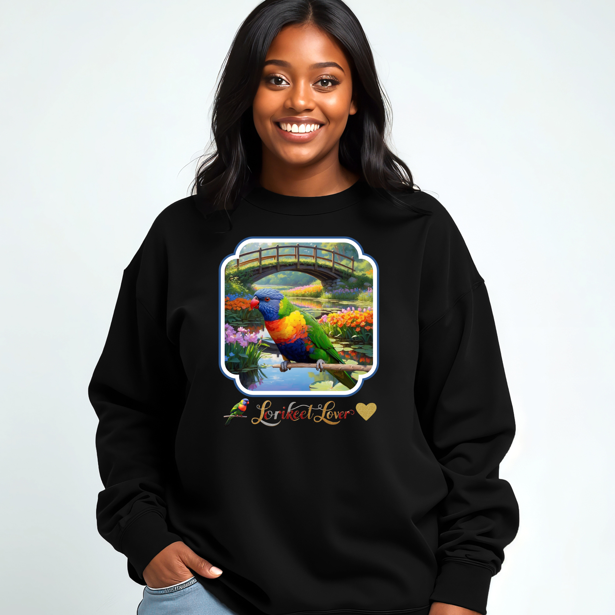Lorikeet Lover Bridge Scenic Sweatshirt