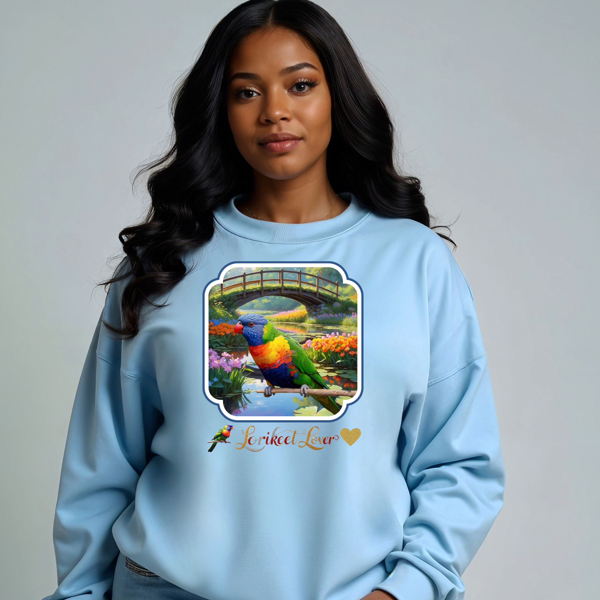 Lorikeet Lover Bridge Scenic Sweatshirt