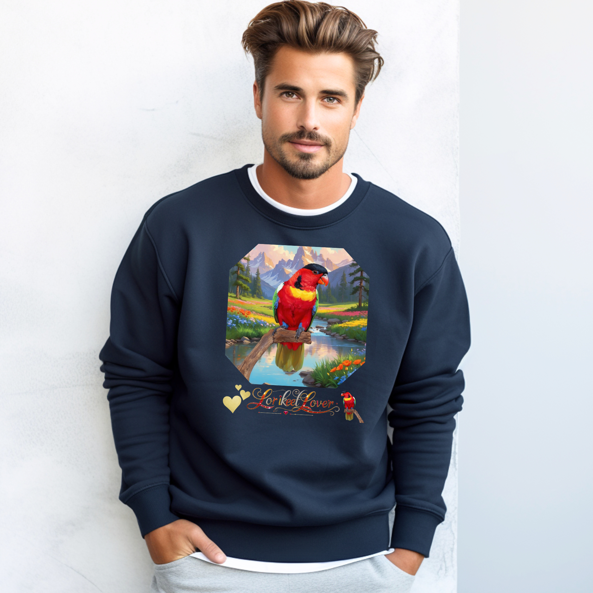 Red Lorikeet Lover Sweatshirt