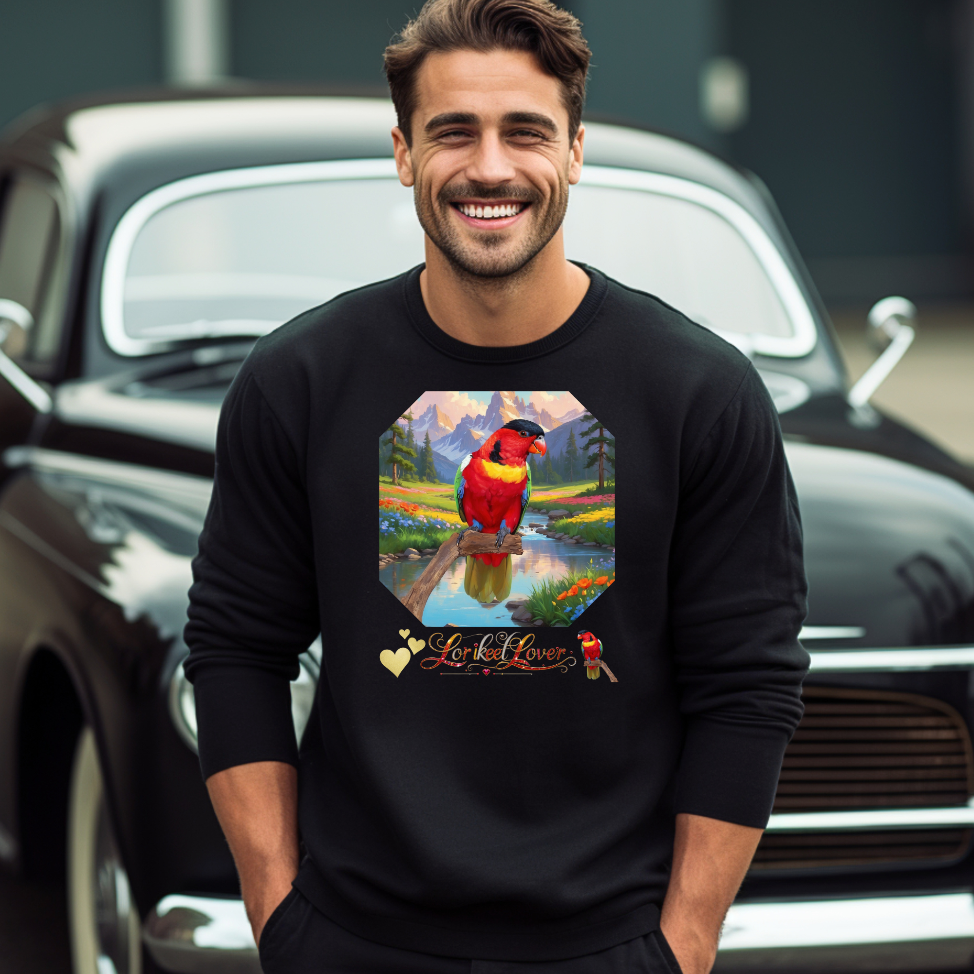 Red Lorikeet Lover Sweatshirt