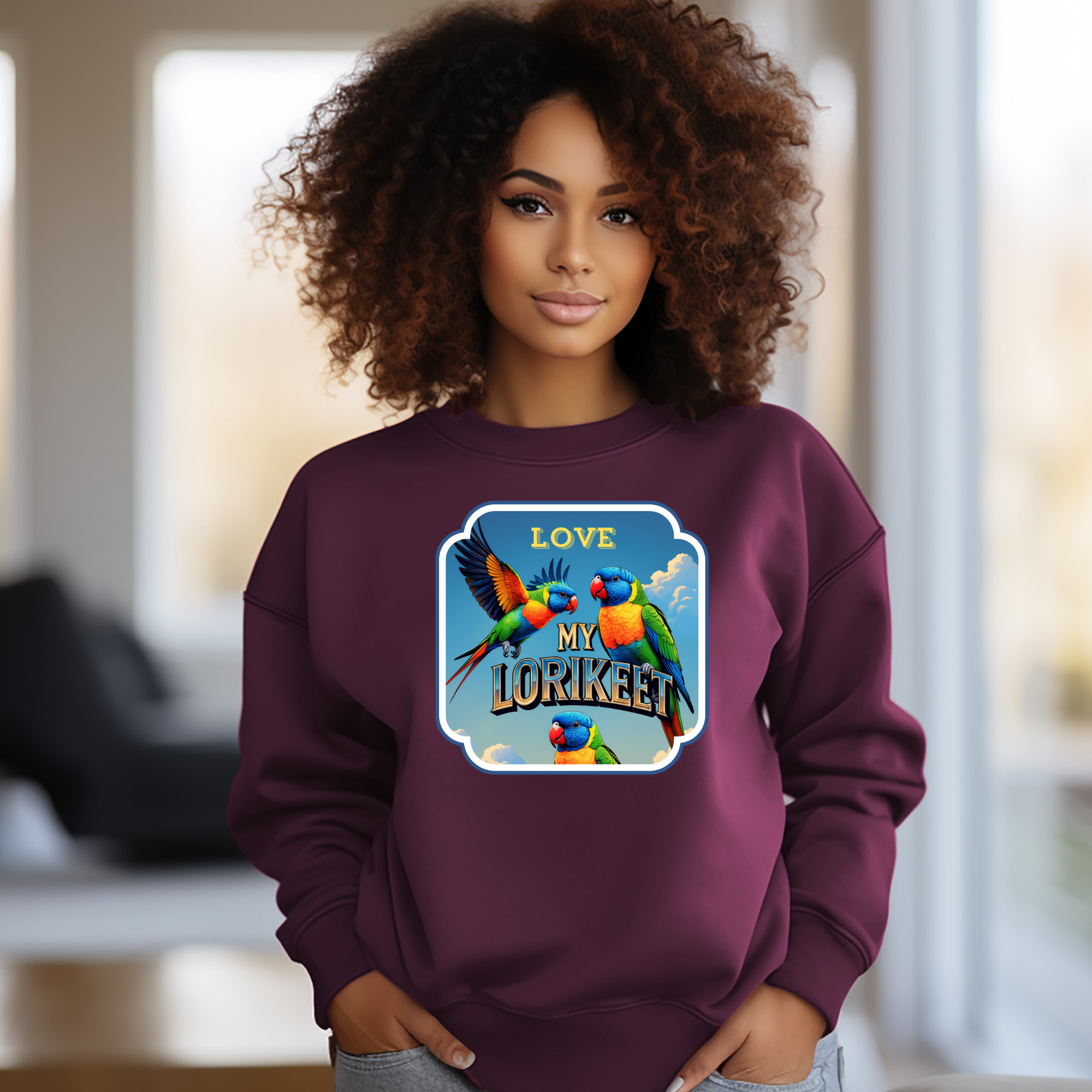 Love My Rainbow Lorikeet Sweatshirt