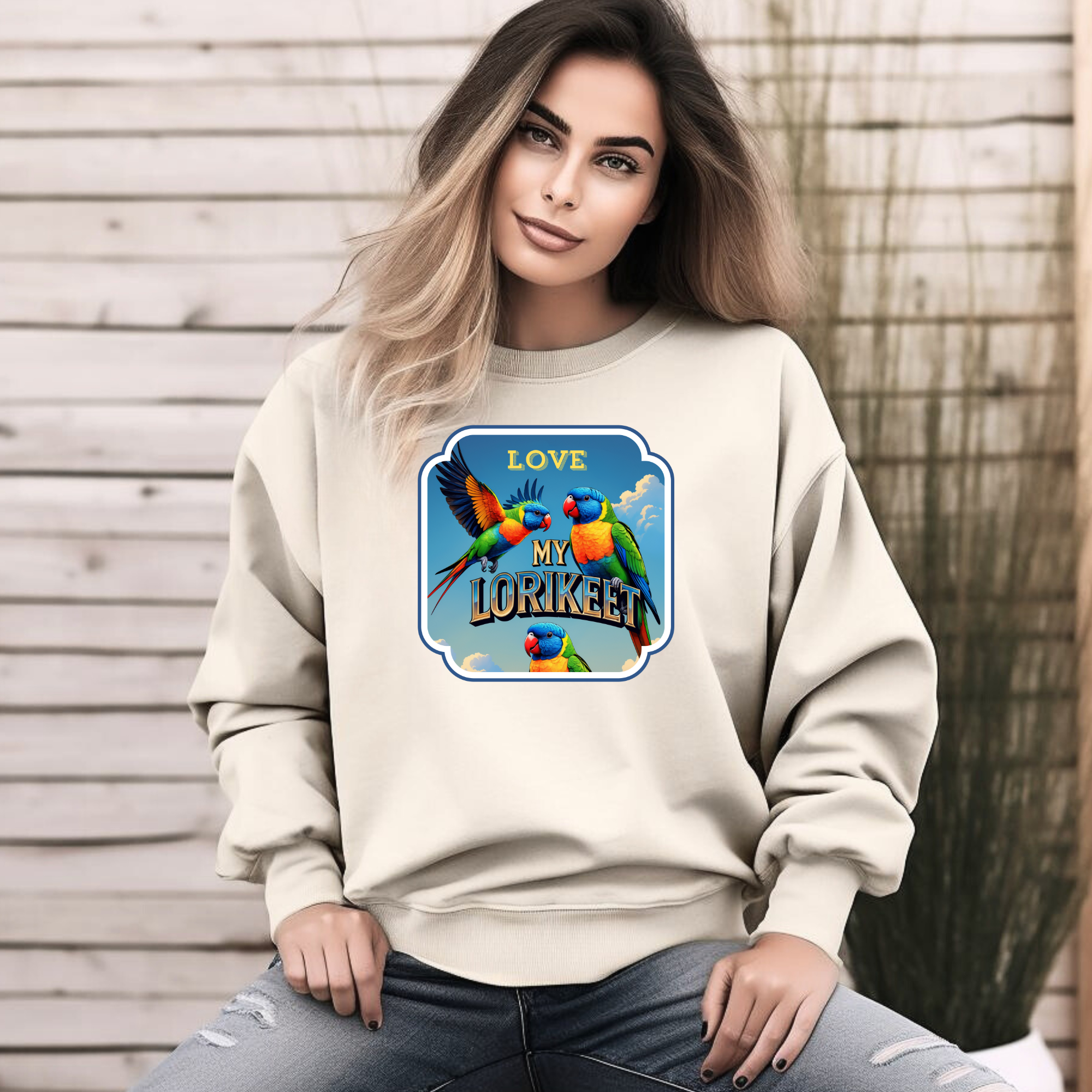 Love My Rainbow Lorikeet Sweatshirt