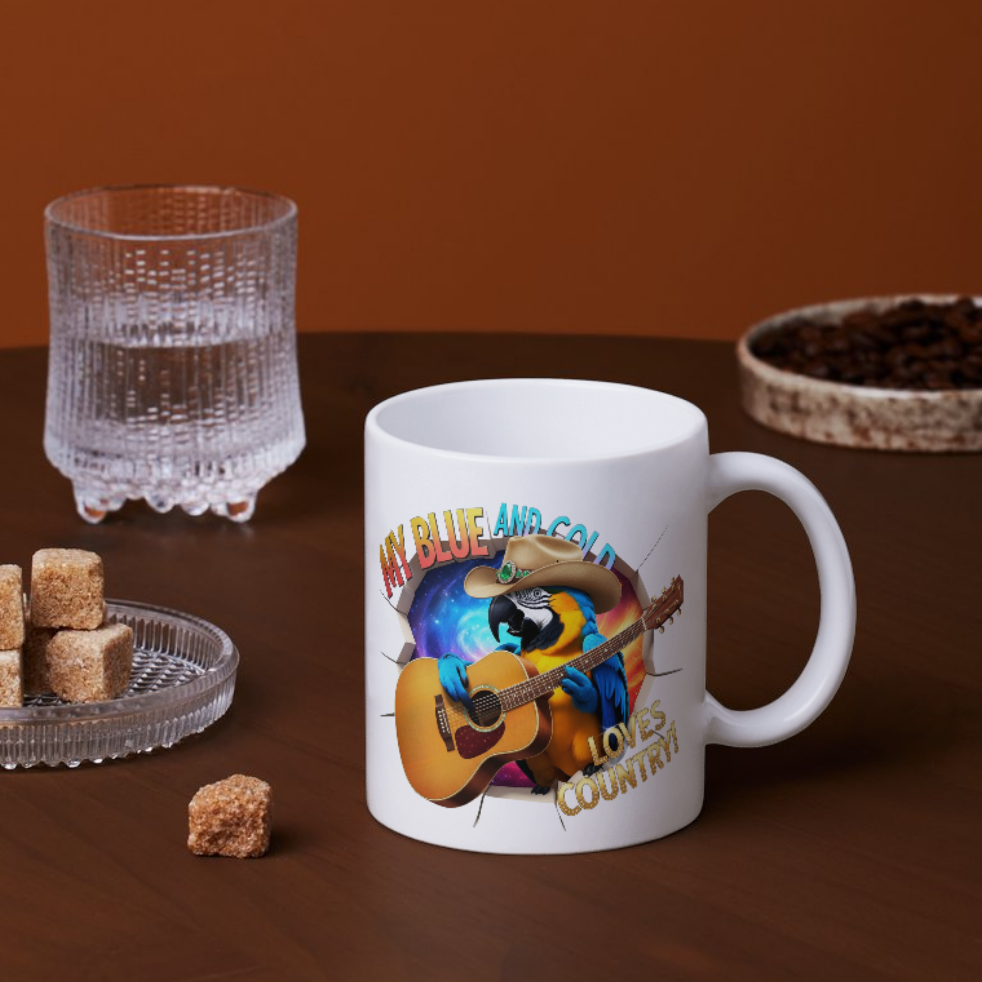 Blue & Gold Loves Country Mug