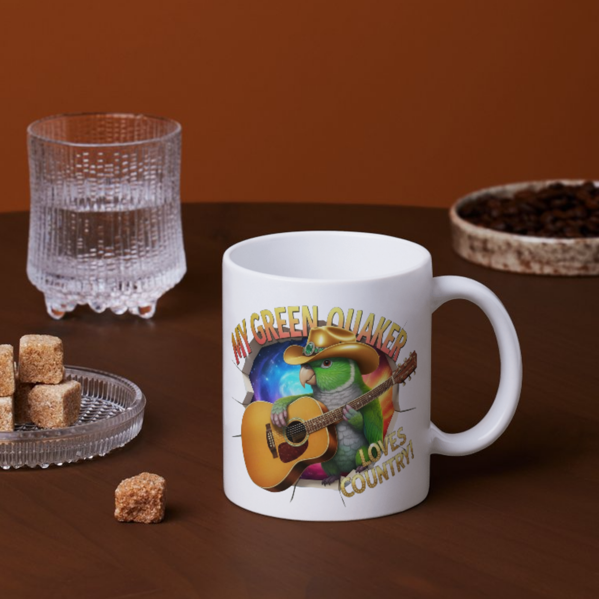 Green Quaker Loves Country Mug
