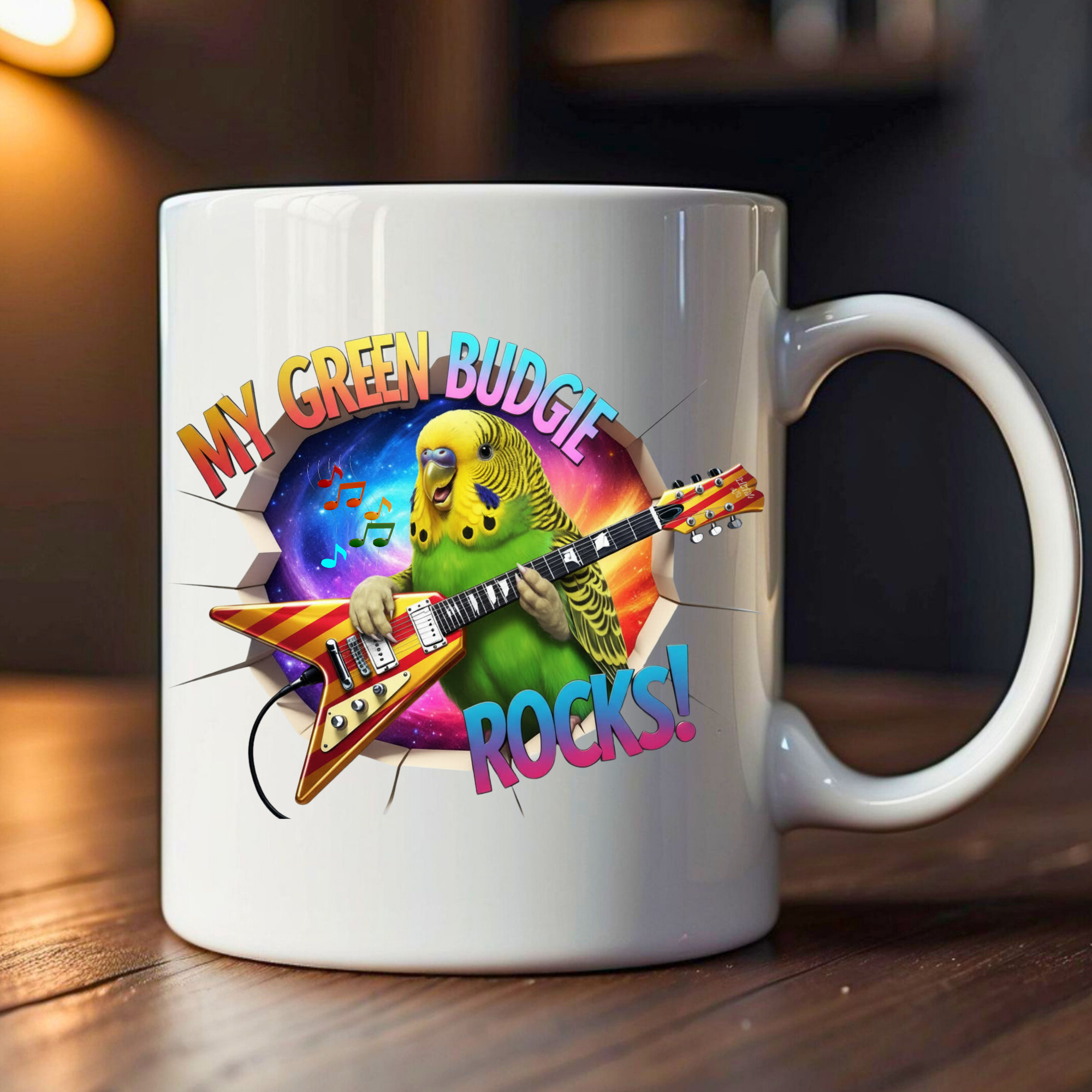 Green Budgie Breakthrough Mug