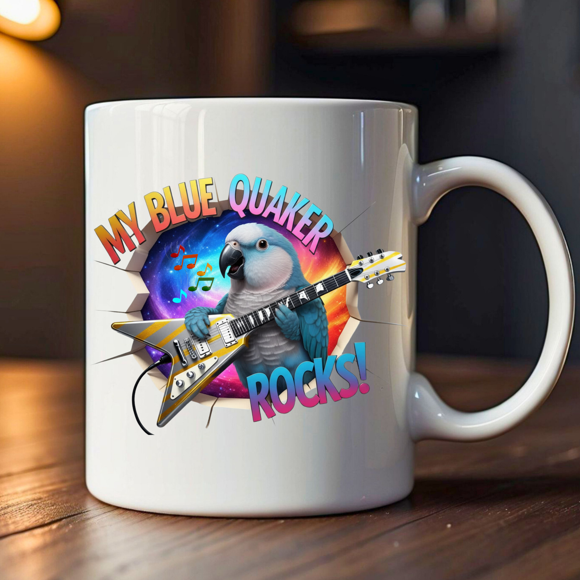 My Blue Quaker Rocks Mug