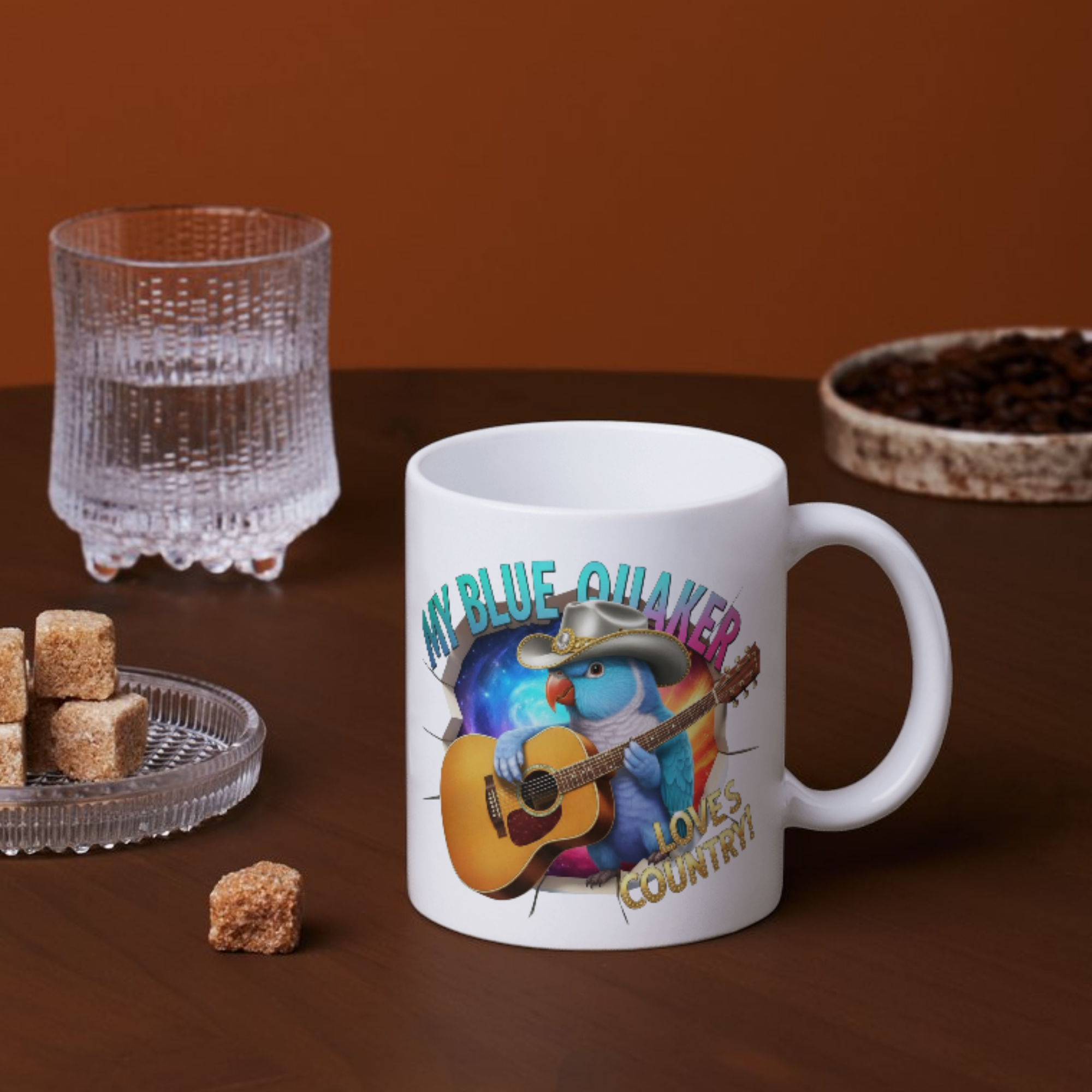 Blue Quaker Loves Country Mug