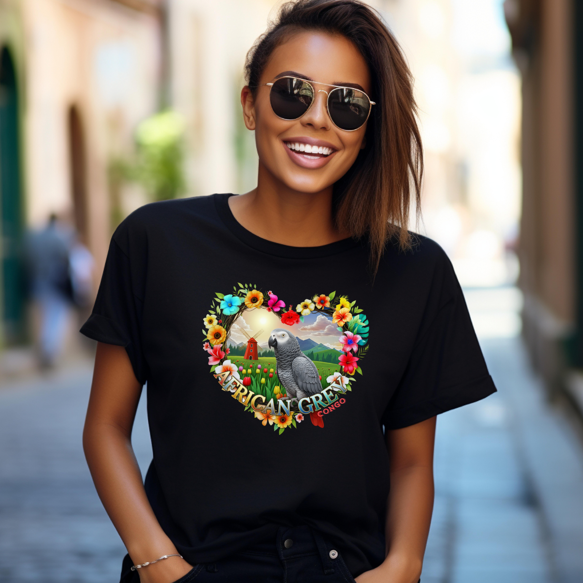 African Grey Congo Nature T‑Shirt