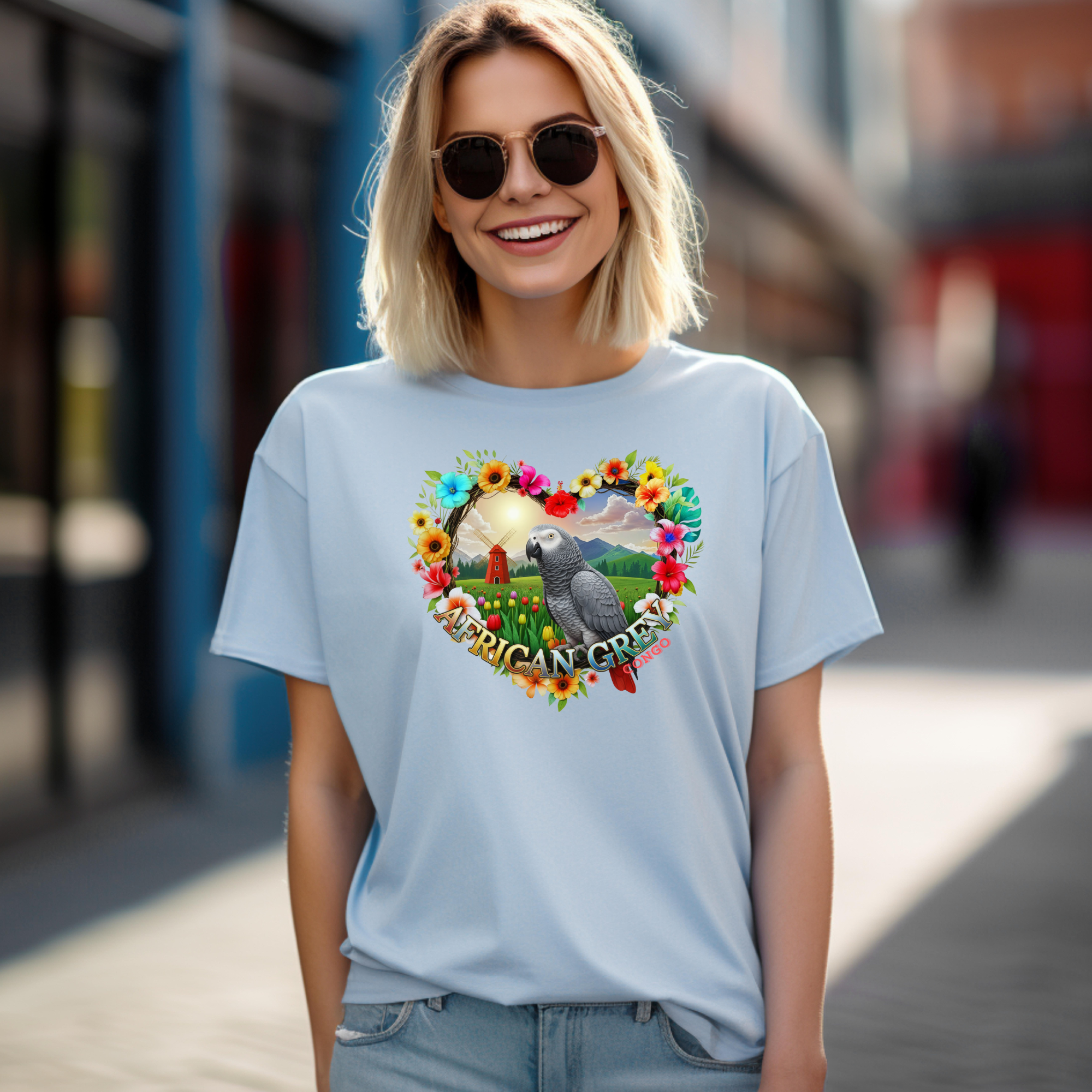 African Grey Congo Nature T‑Shirt