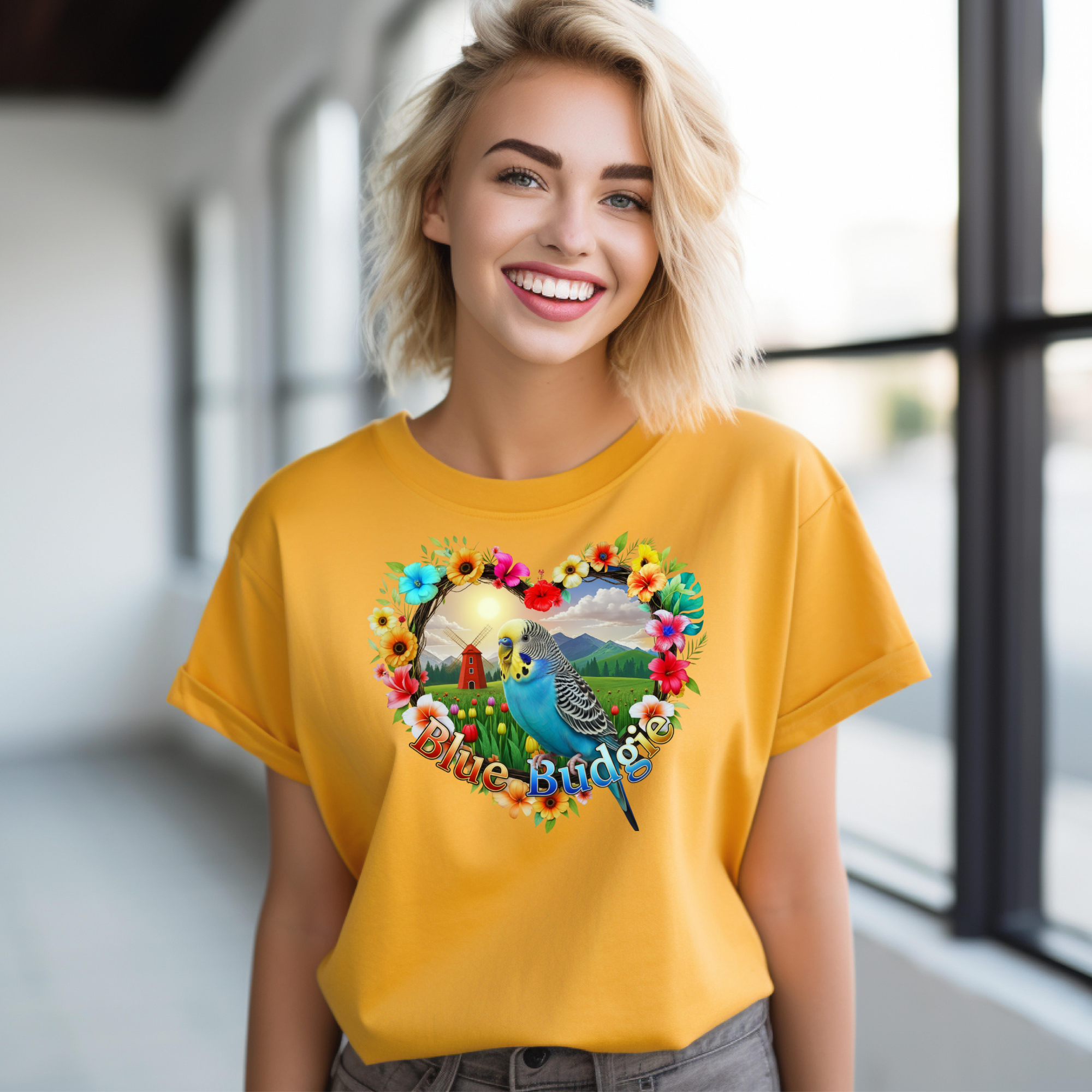 Blue Budgie Nature T-Shirt