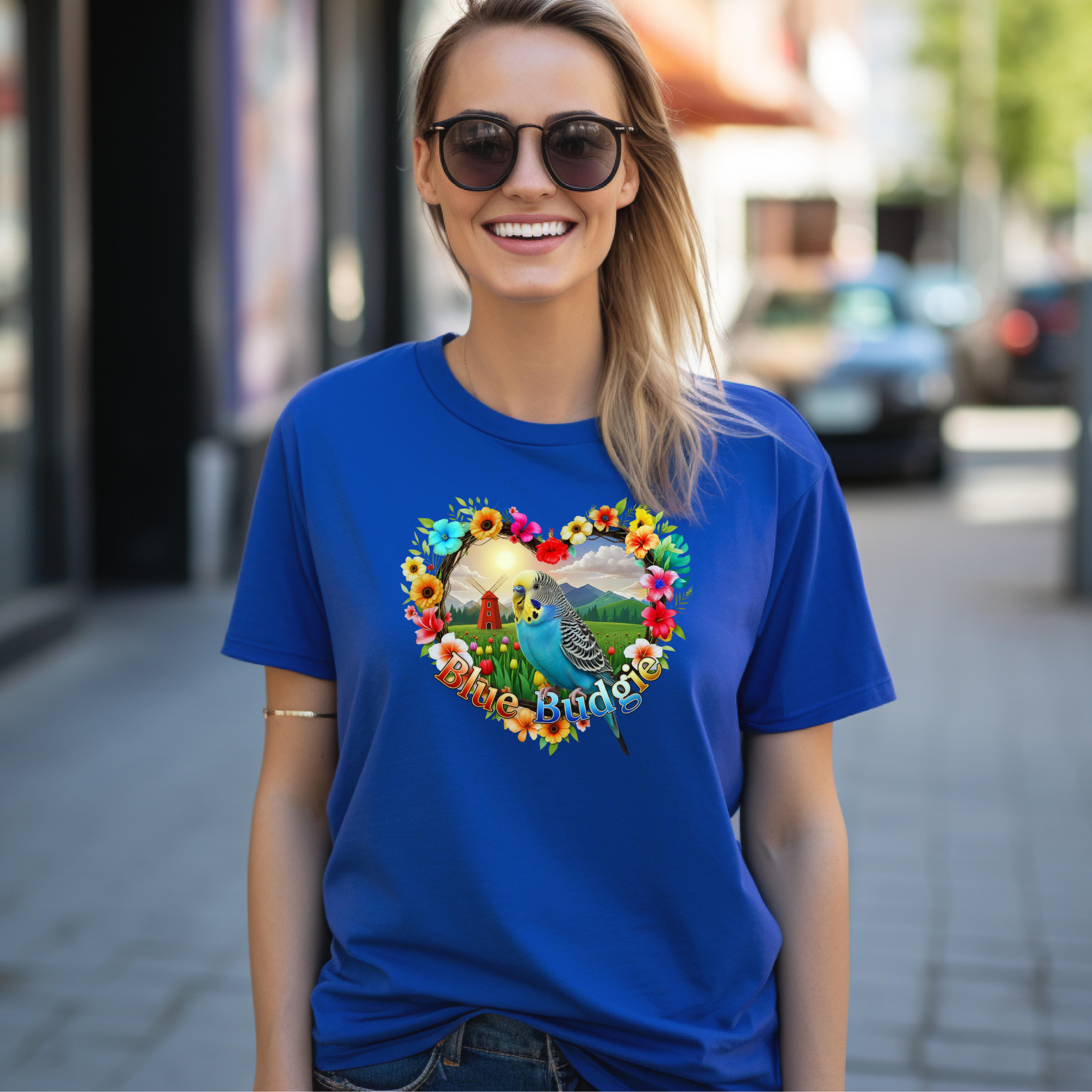 Blue Budgie Nature T-Shirt