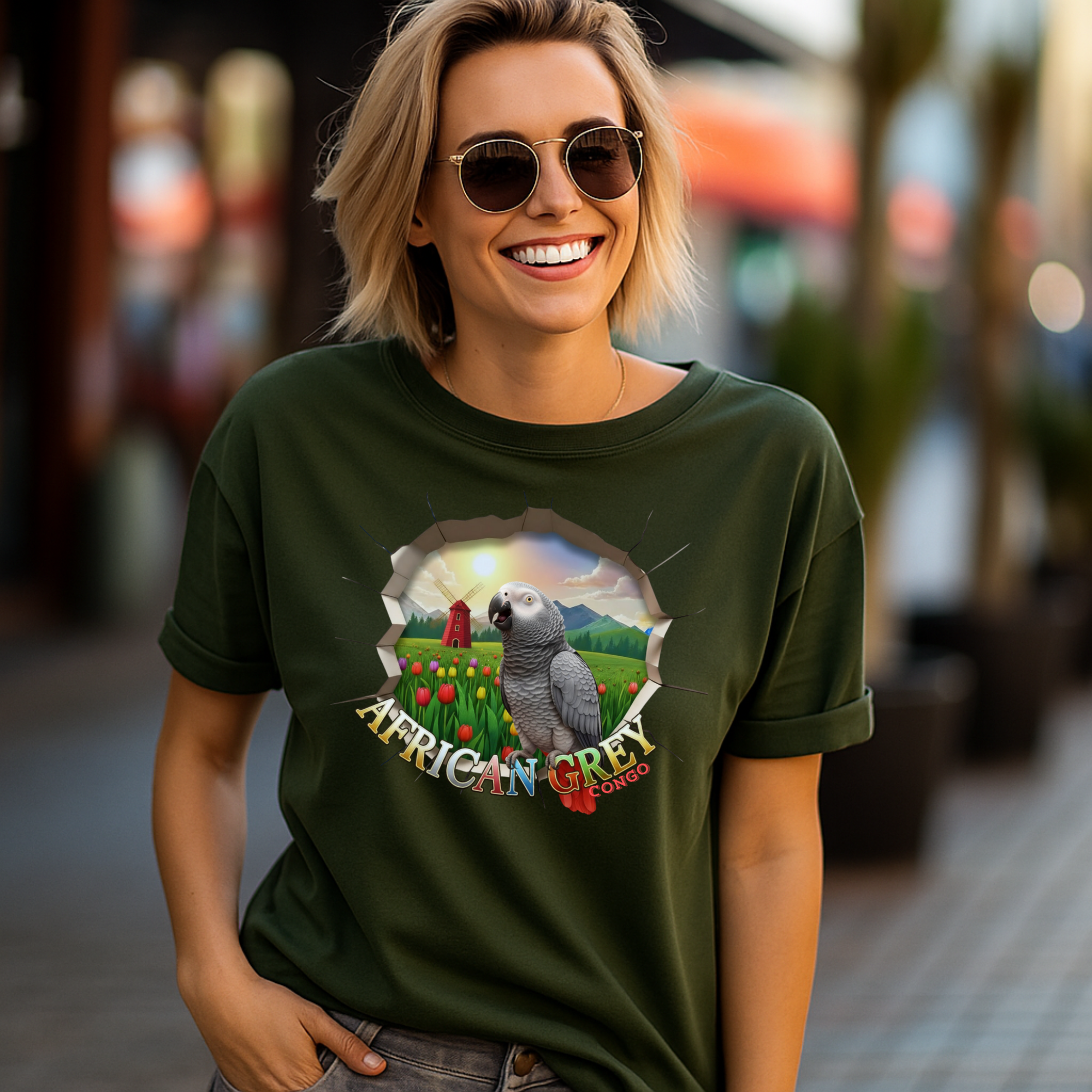 African Grey Congo Nature T-Shirt