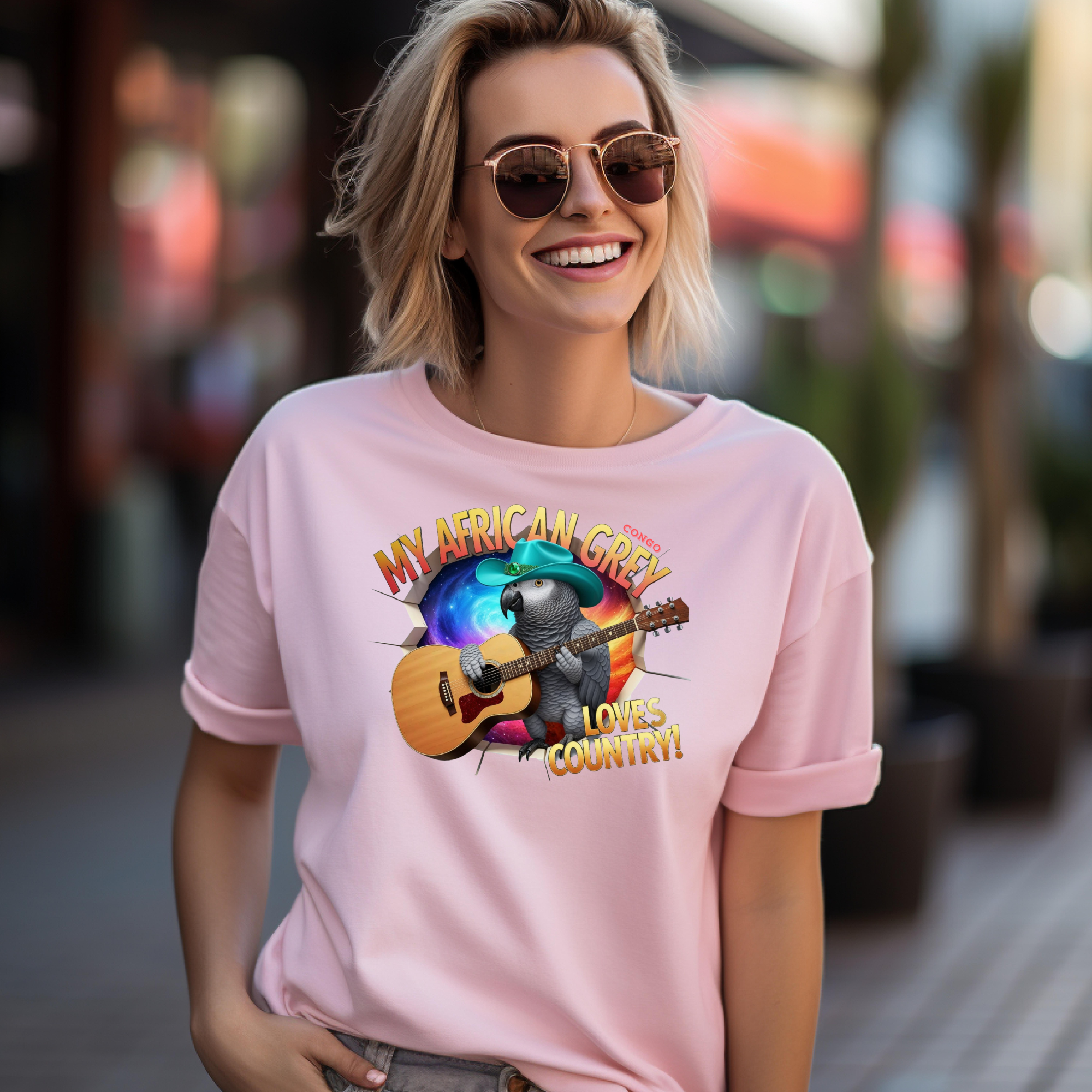 My African Grey Love Country T-Shirt