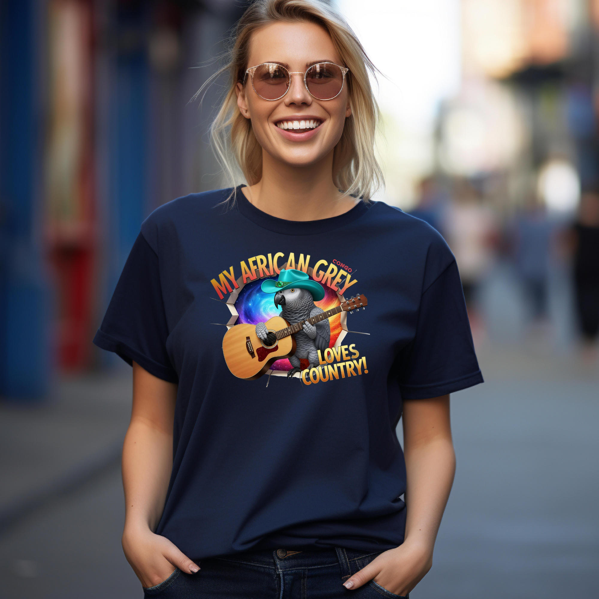 My African Grey Love Country T-Shirt