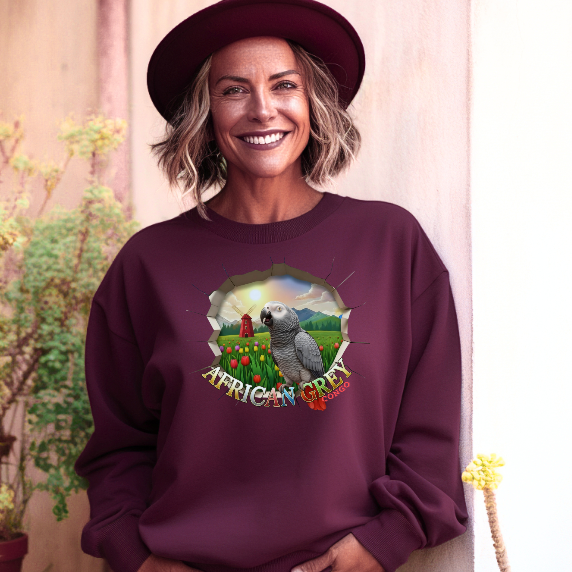 African Grey Congo Sweatshirt