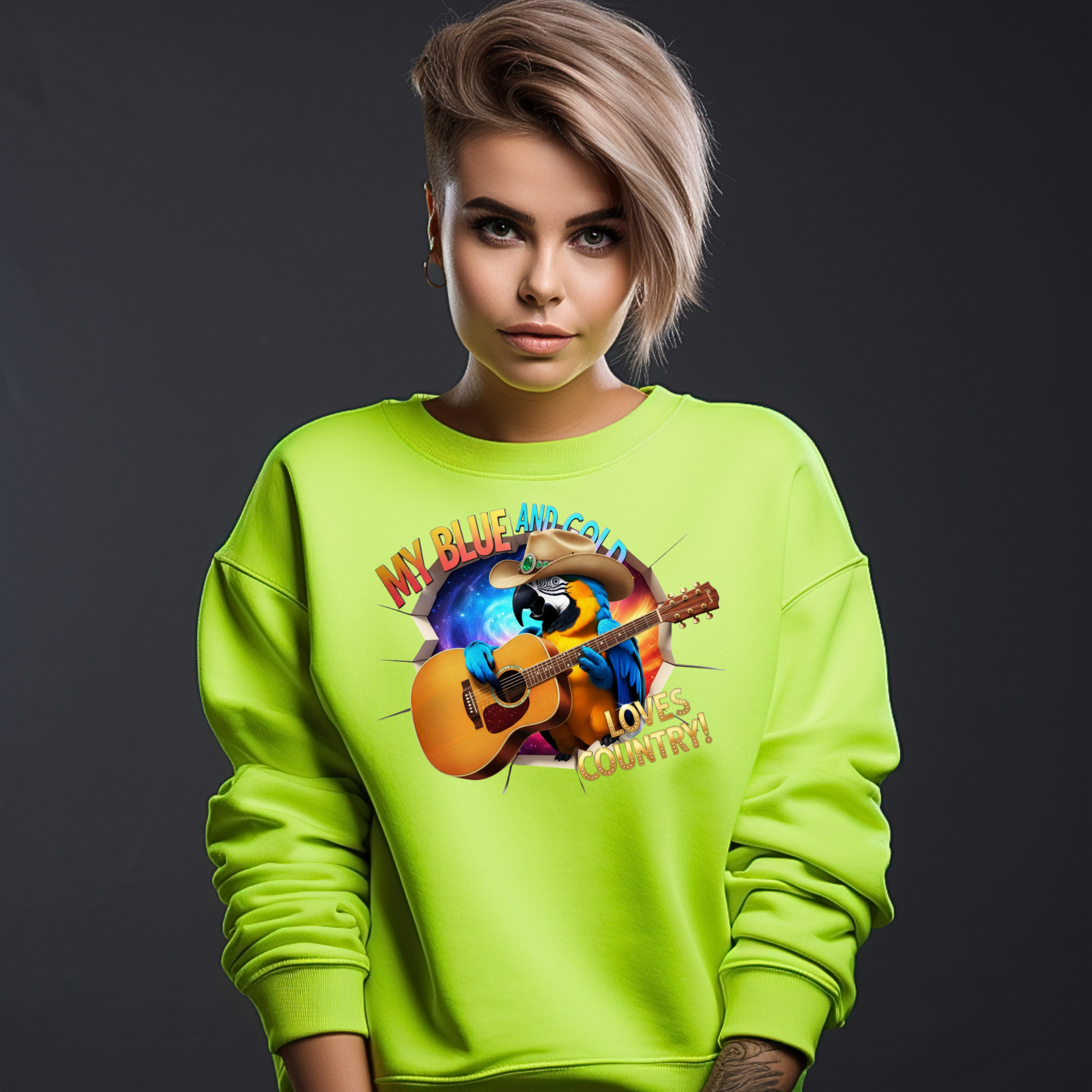 Blue And Gold Loves Country Sweatshirt