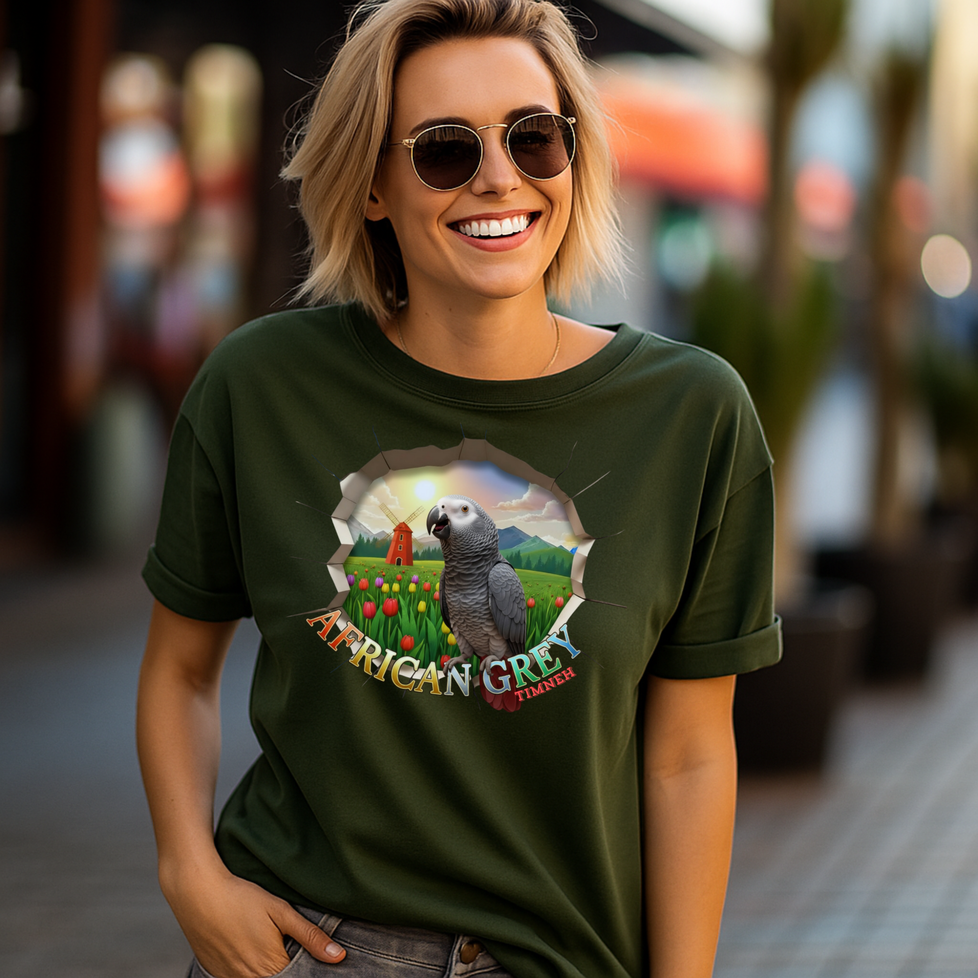 African Grey Timneh Nature T-Shirt